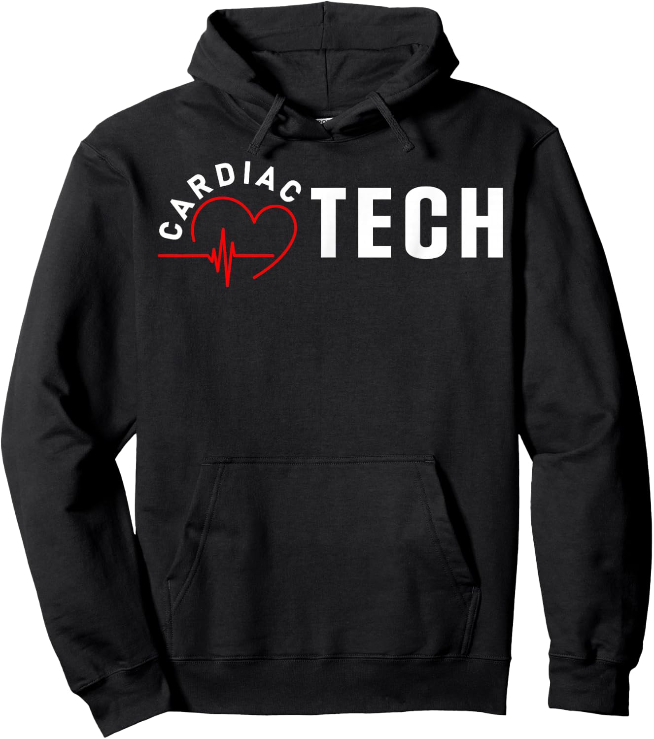 Cardiac Tech Heart Hoodie - Hoodie | Black