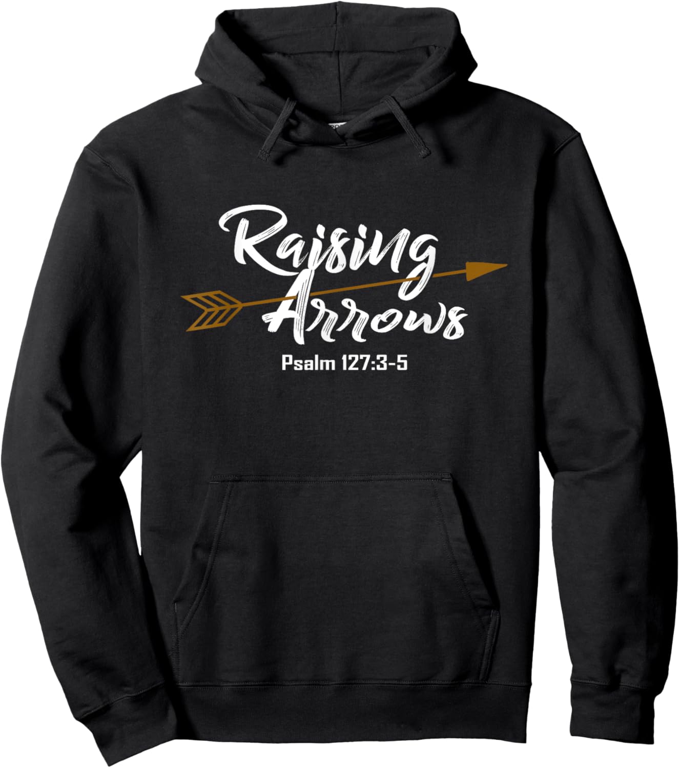 Christian Dad Shirt Father's Day Psalm Raising Arrows Gift Hoodie - Hoodie | Black