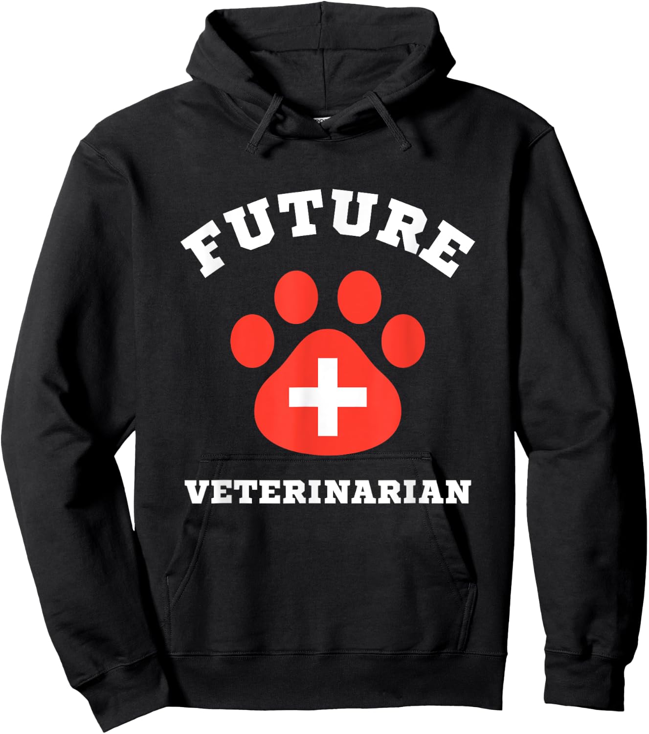 Future Veterinarian Boys Girls Kids Animal Doctor Vet Hoodie - Hoodie | Black