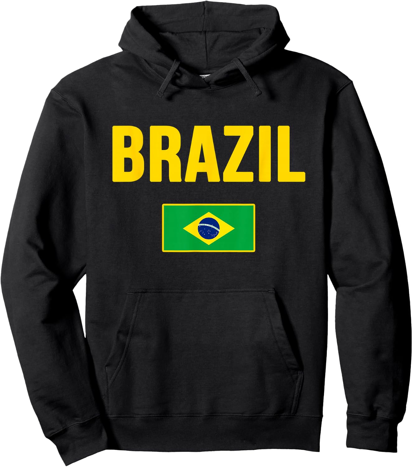 Brazil Flag Design Green Yellow Blue Women Kids Hoodie - Hoodie | Black