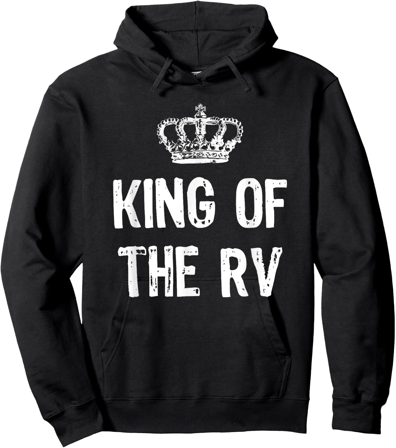King Of The RV Camping Funny Gift Christmas Hoodie - Hoodie | Black