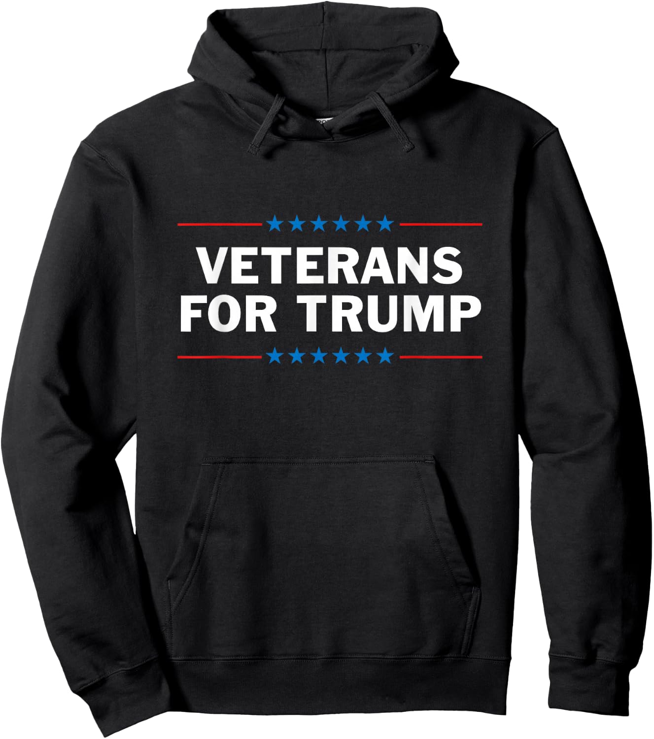 Veterans For Trump Hoodie - Hoodie | Black