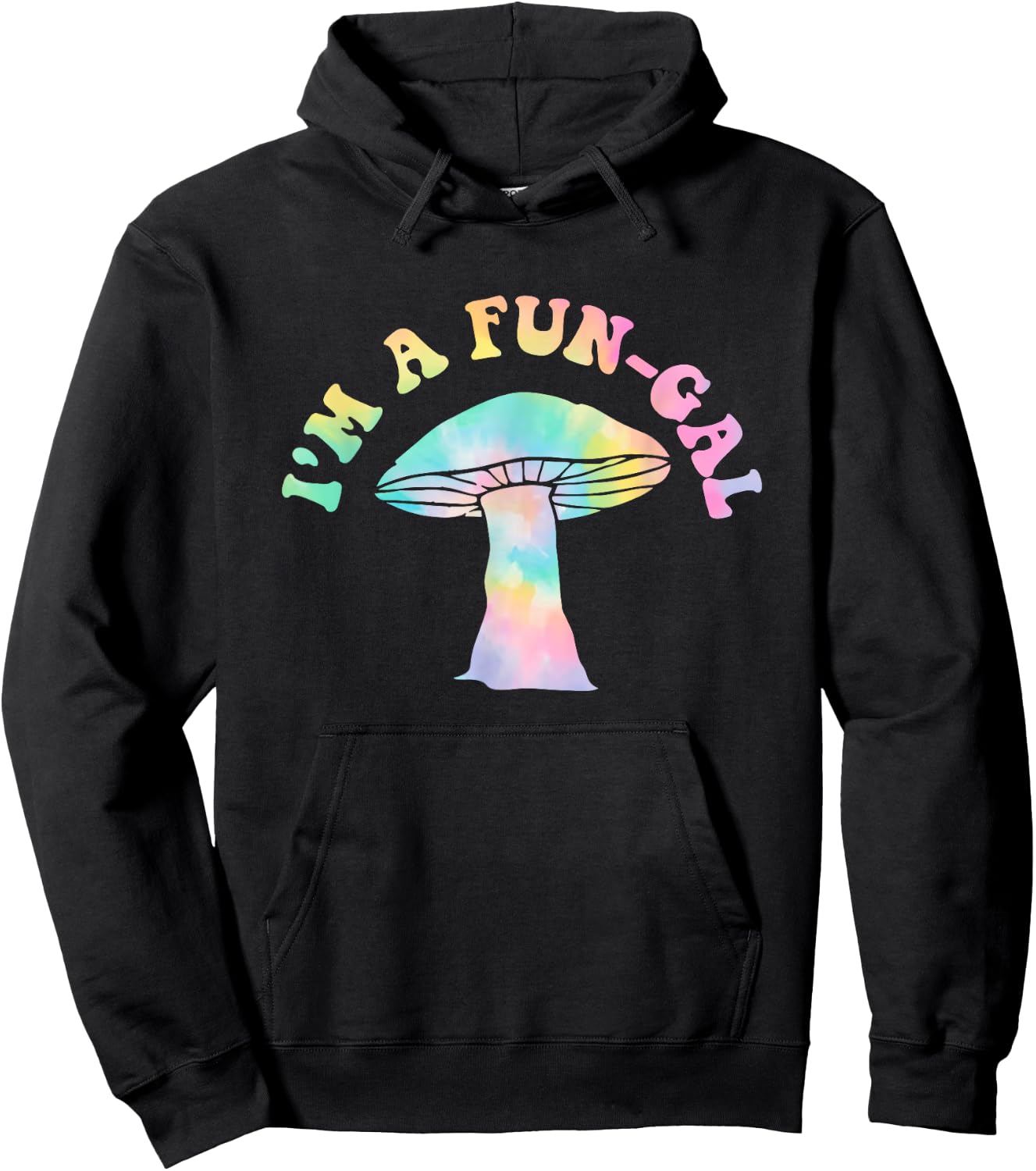 I'm A Fun-gal Hippie Design Hoodie - Hoodie | Black