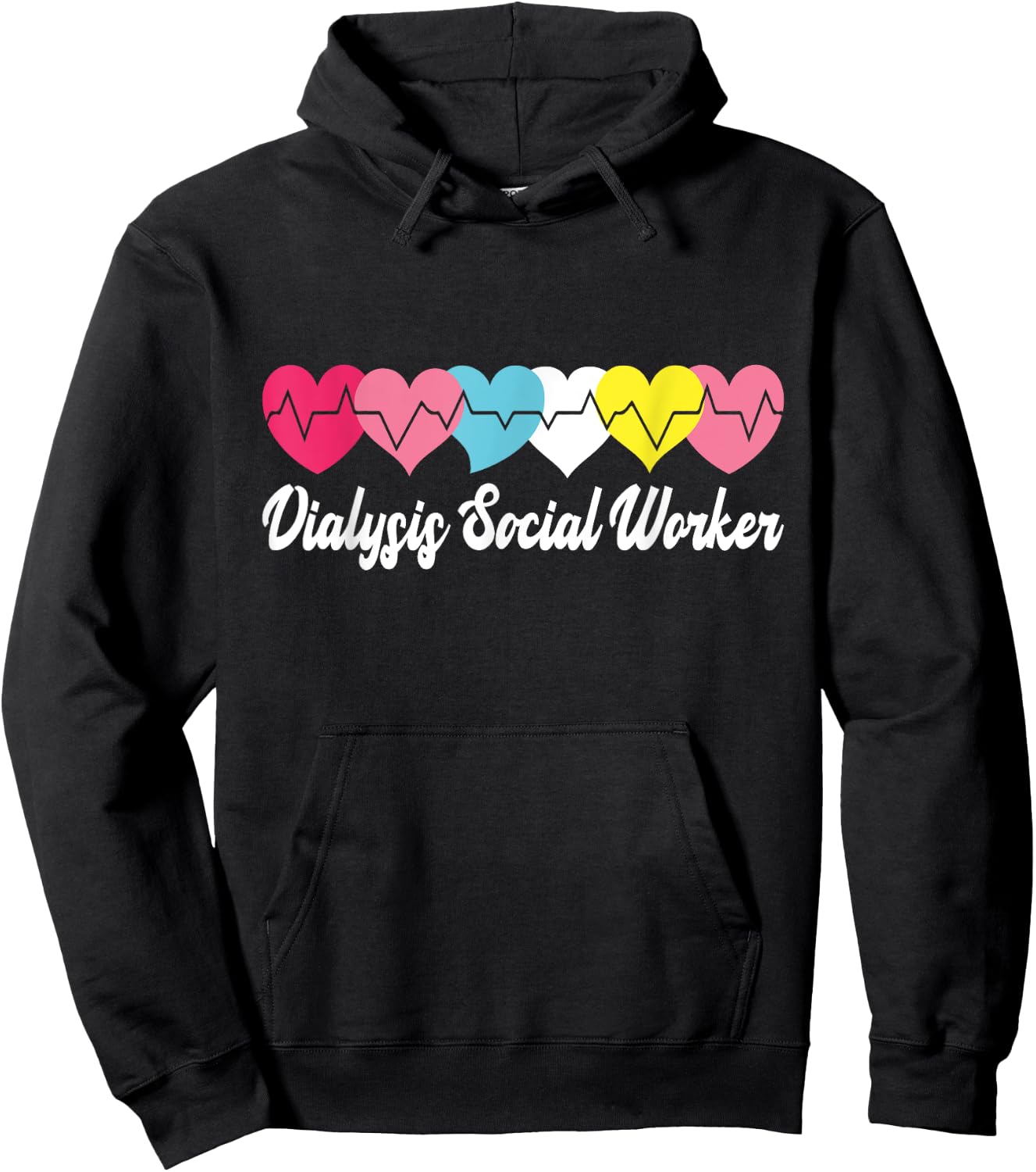 Dialysis Social Worker Kidney Health Advocate Nephrology Hoodie - Hoodie | Black
