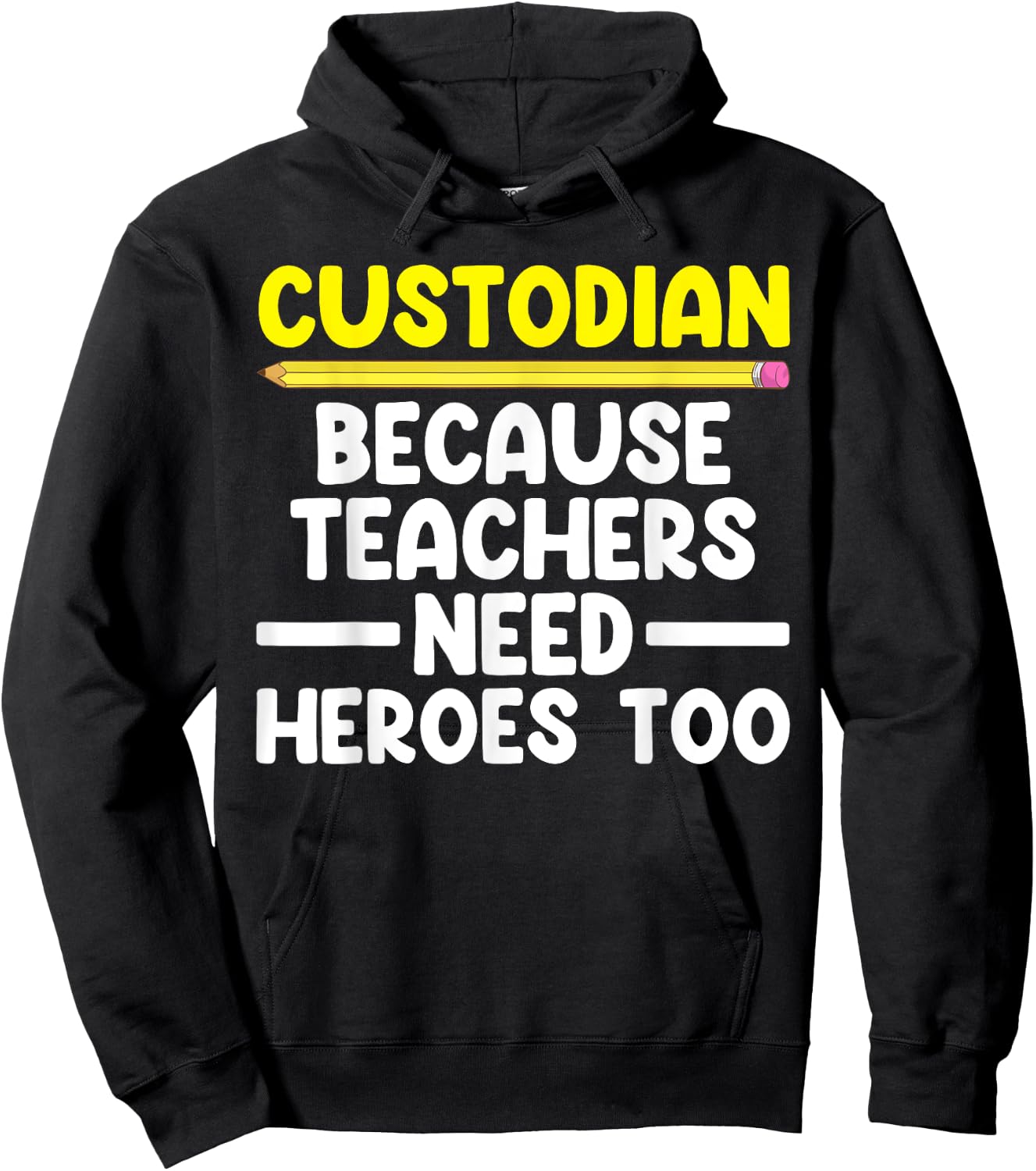 Best Custodian Design Women Janitor School Custodian Hoodie - Hoodie | Black