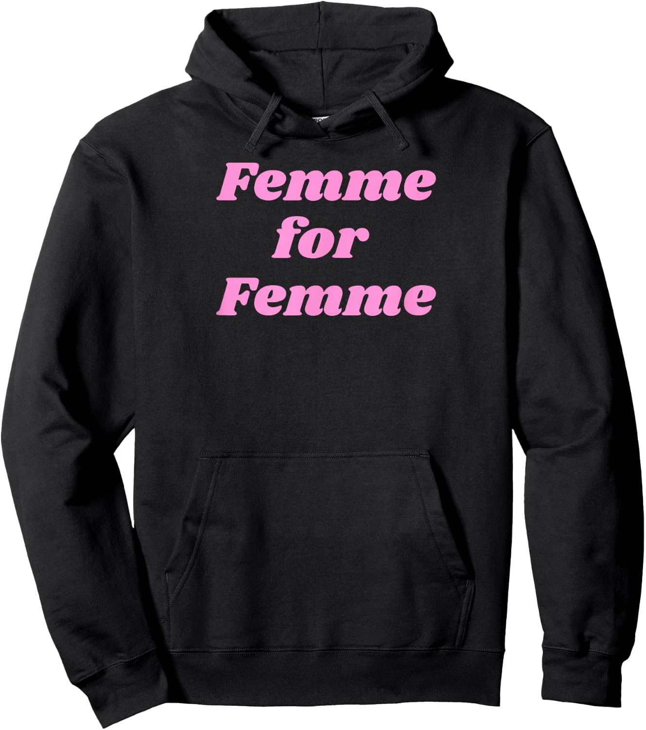 Femme for Femme - Pink Hoodie - Hoodie | Black
