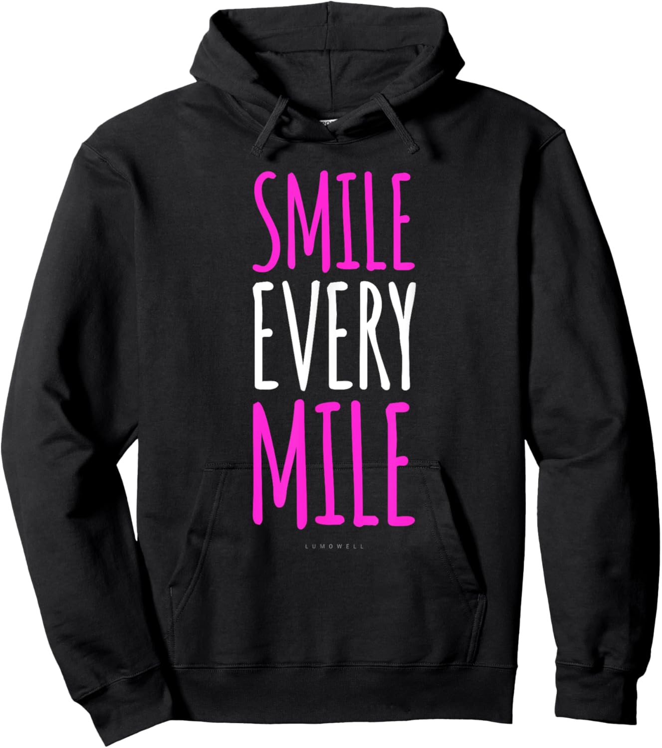 Funny Running Smile Every Mile T Shirt - Running Lover Gift Hoodie - Hoodie | Black