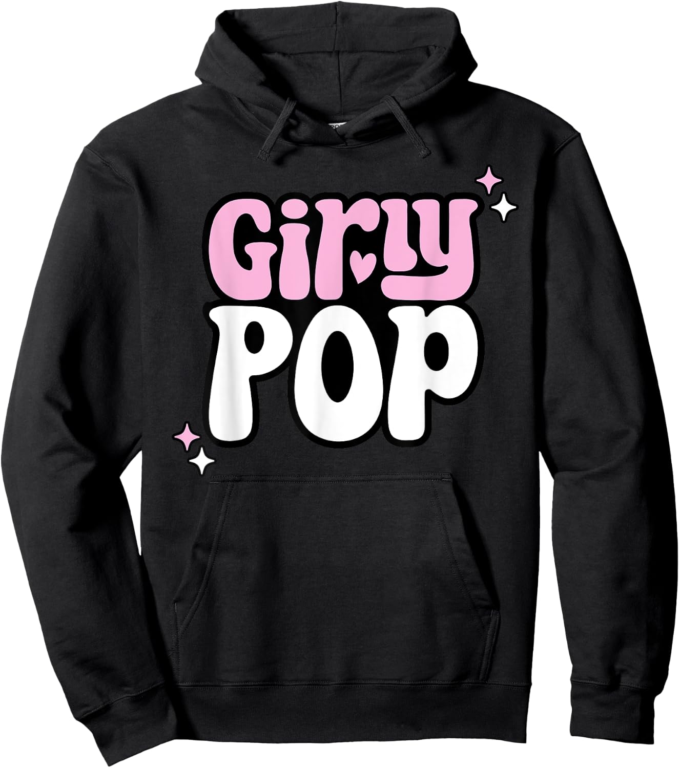 Girly Pop, Trendy Slaying Queen Hoodie - Hoodie | Black