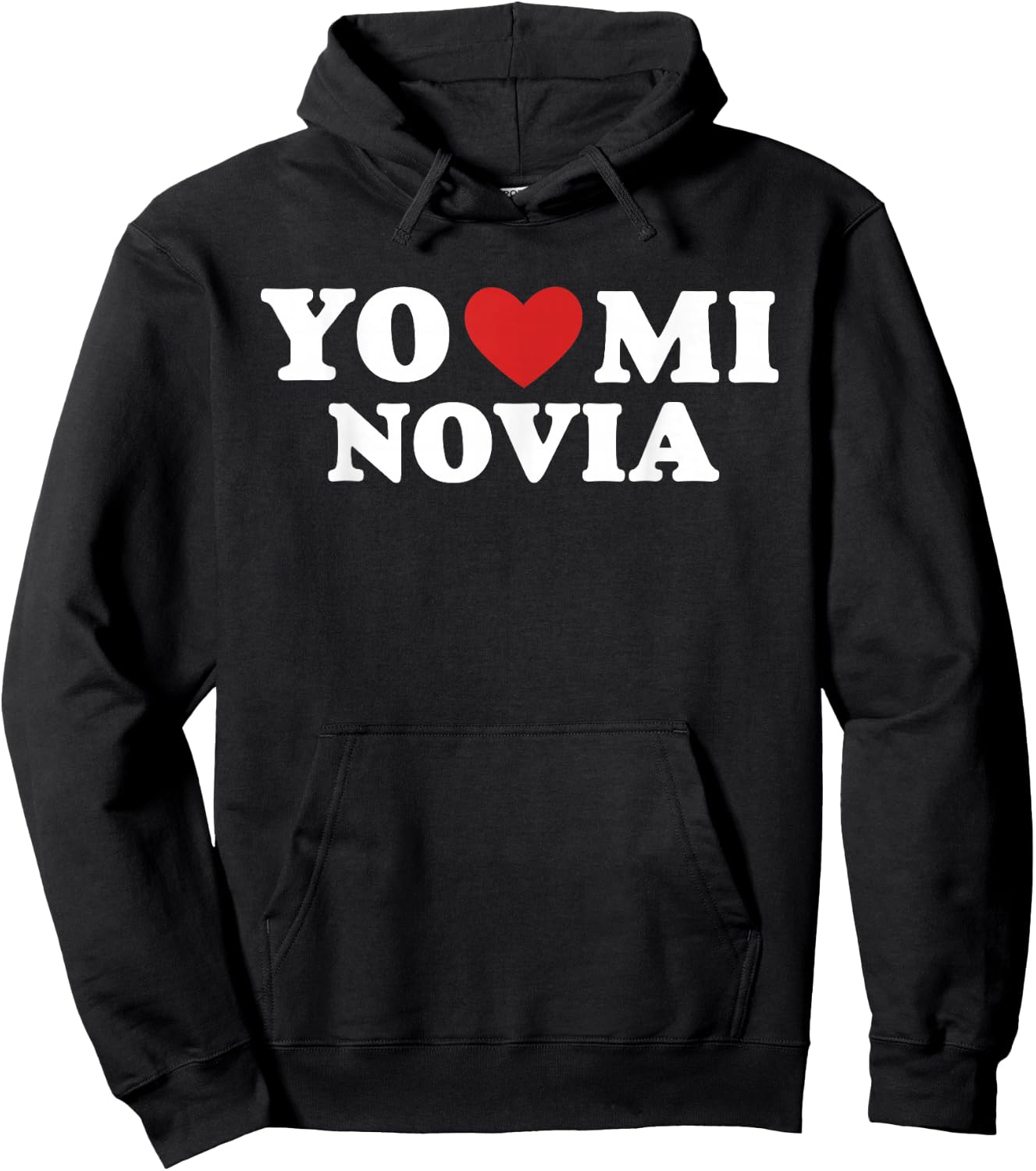 Yo Amo A Mi Novia Heart Love Latino Hoodie - Hoodie | Black
