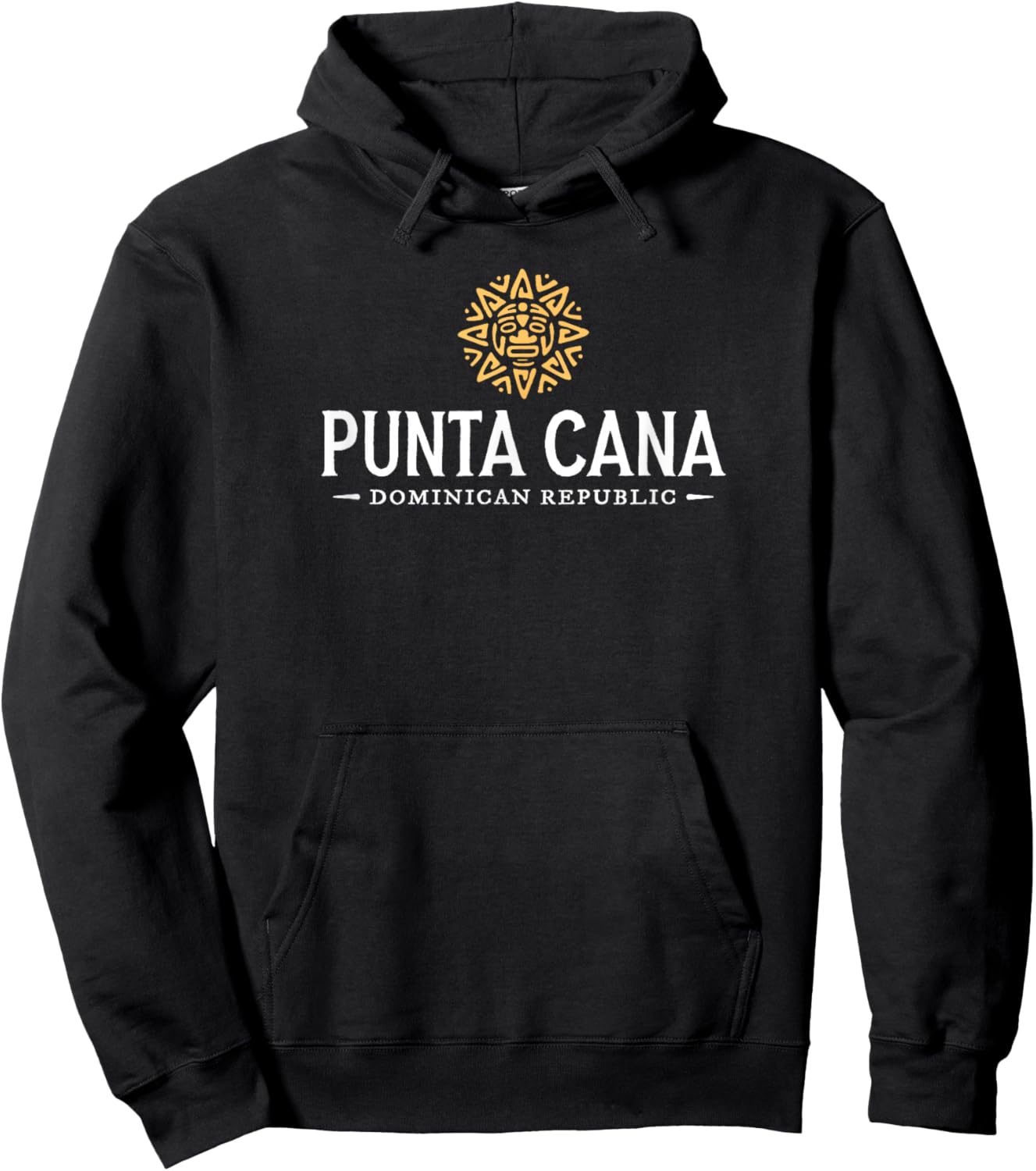 Punta Cana Dominican Republic Vintage Sun Beach Souvenir Hoodie - Hoodie | Black
