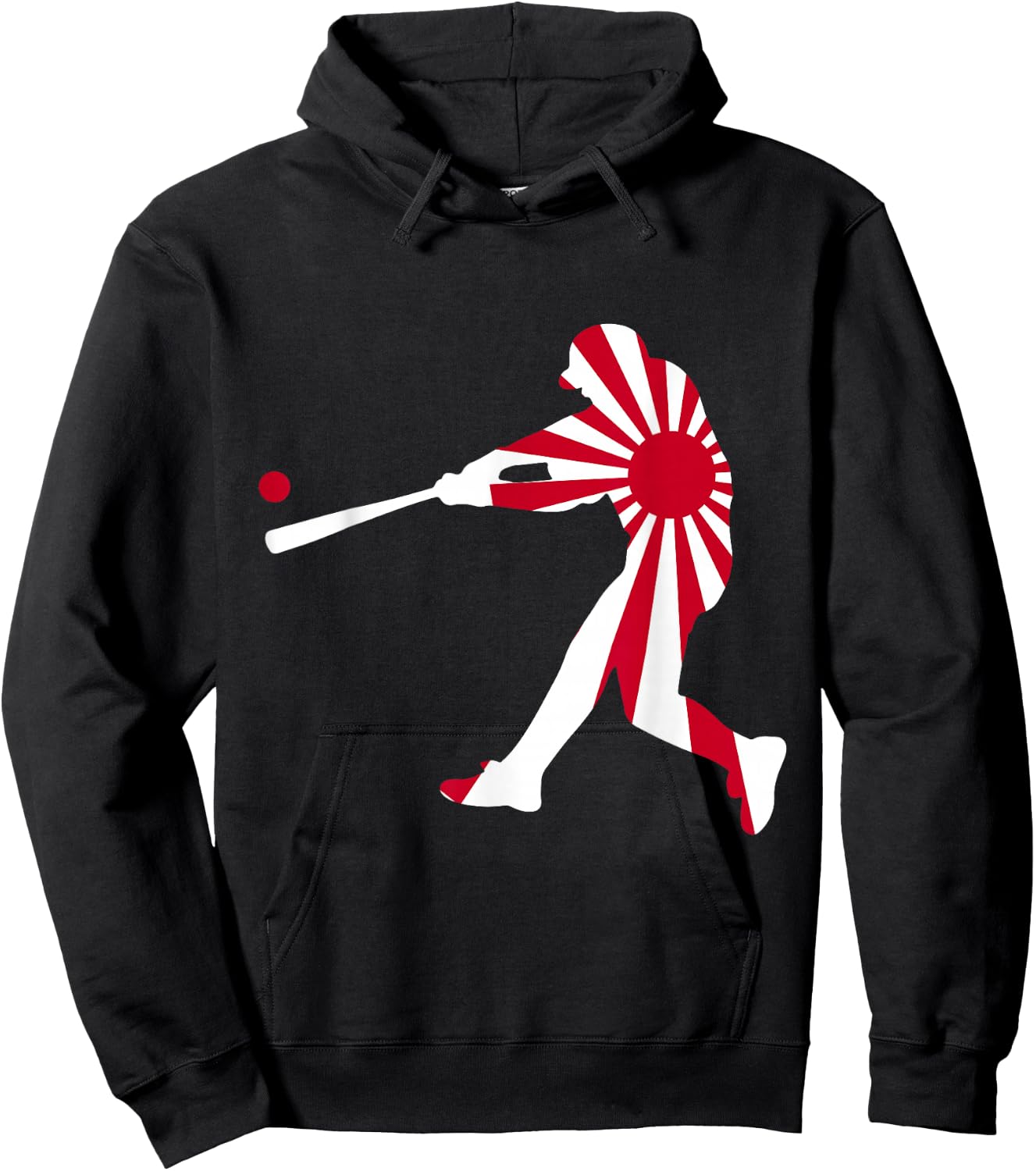 Japan Baseball JPN Batter Classic Batter Nippon Flag Jersey Hoodie - Hoodie | Black