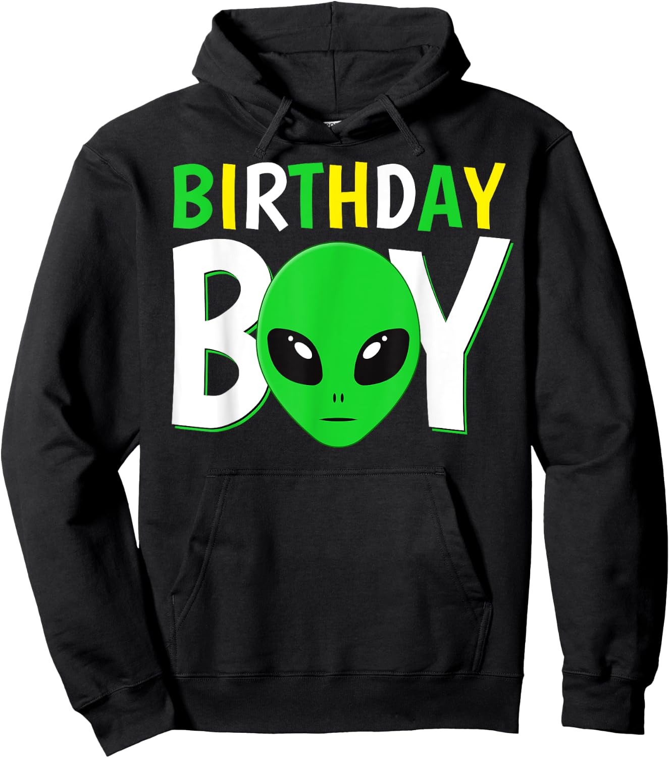 Cute Alien Birthday Boy Hoodie - Hoodie | Black