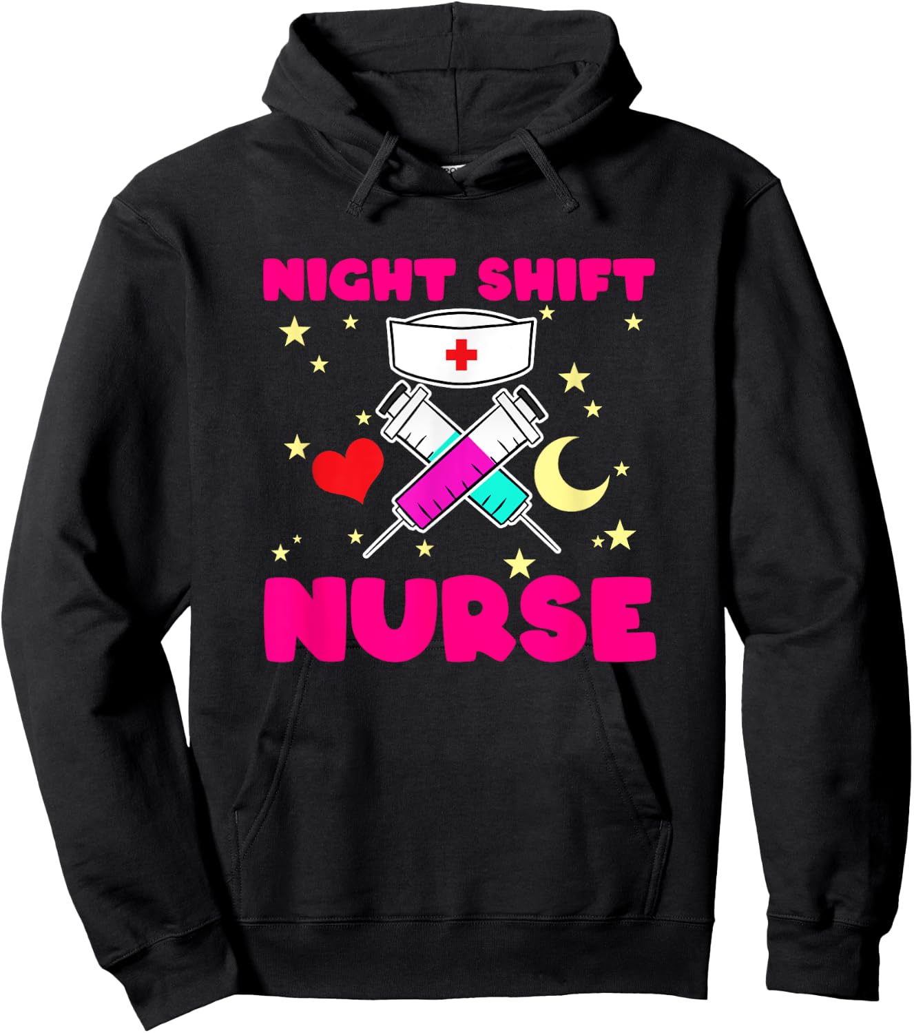 Nurse Hospital Helper Tool Lifesavers Nursing Night Shift Hoodie - Hoodie | Black