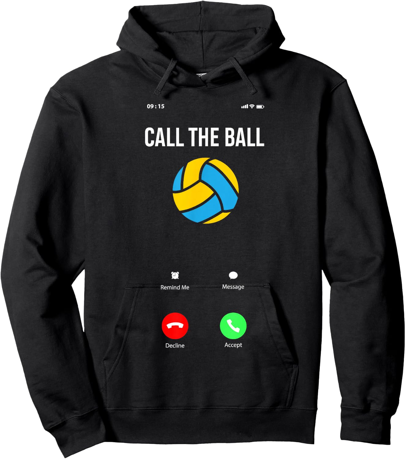Call The Ball Funny Volleyball Hoodie - Hoodie | Black