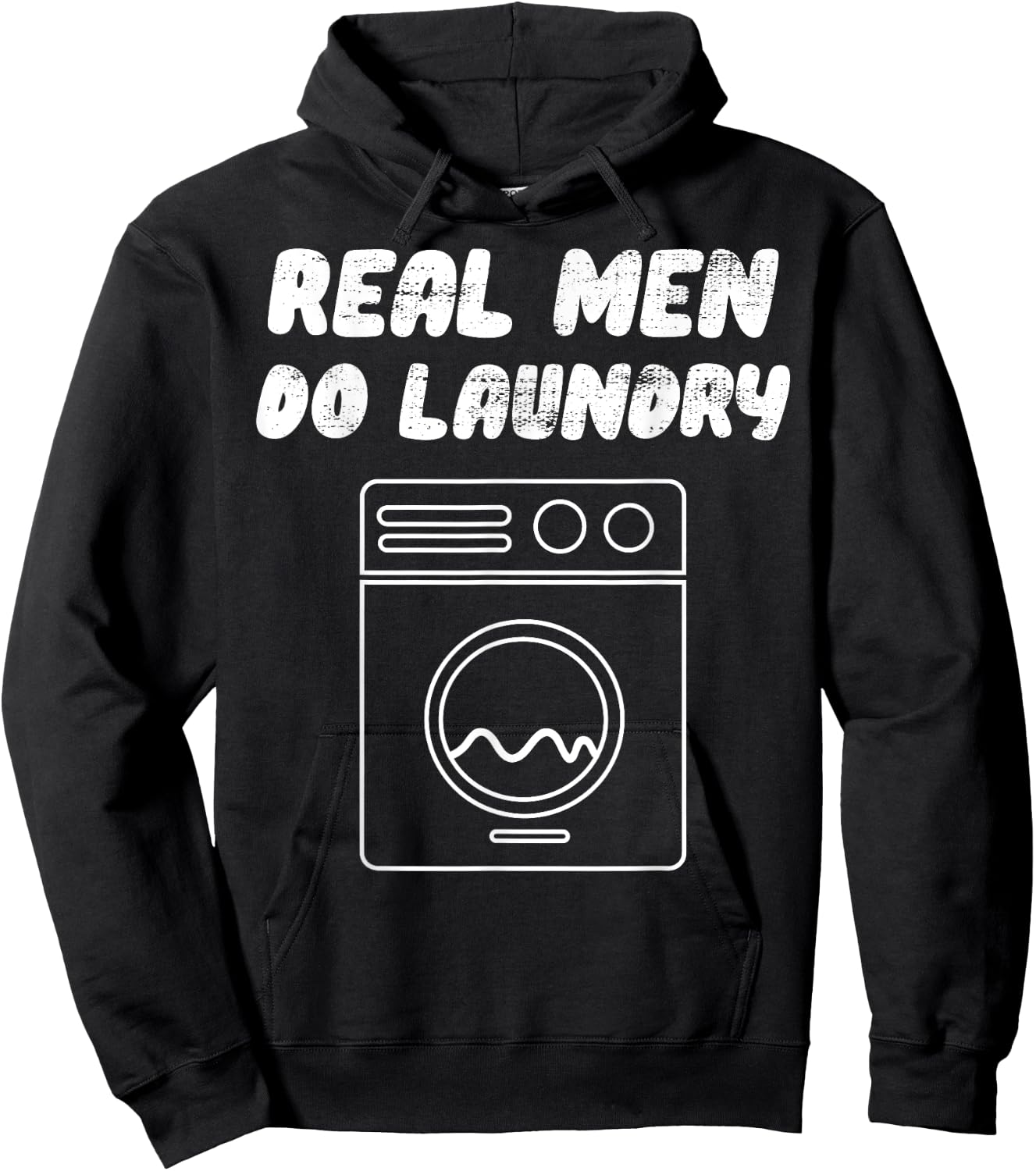 Real Men Do Laundry Hoodie - Hoodie | Black