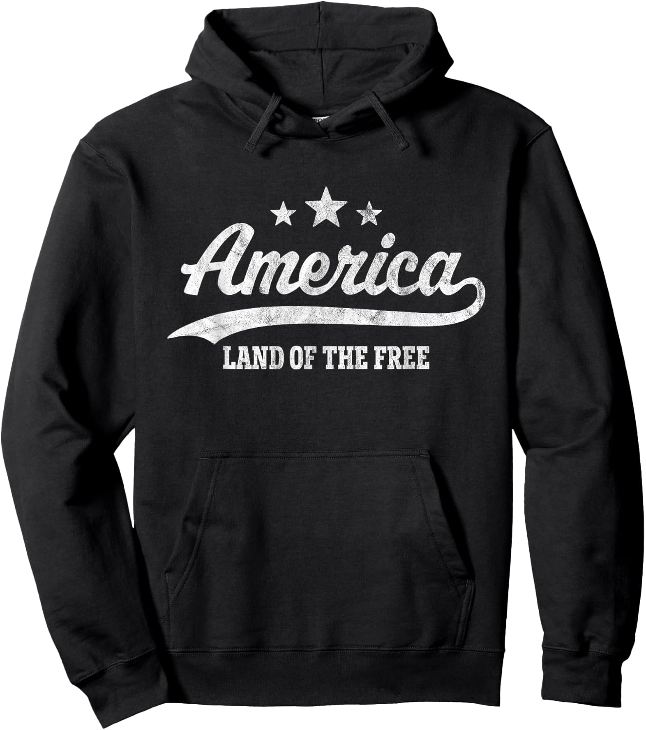 America Land of the Free Hoodie - Hoodie | Black