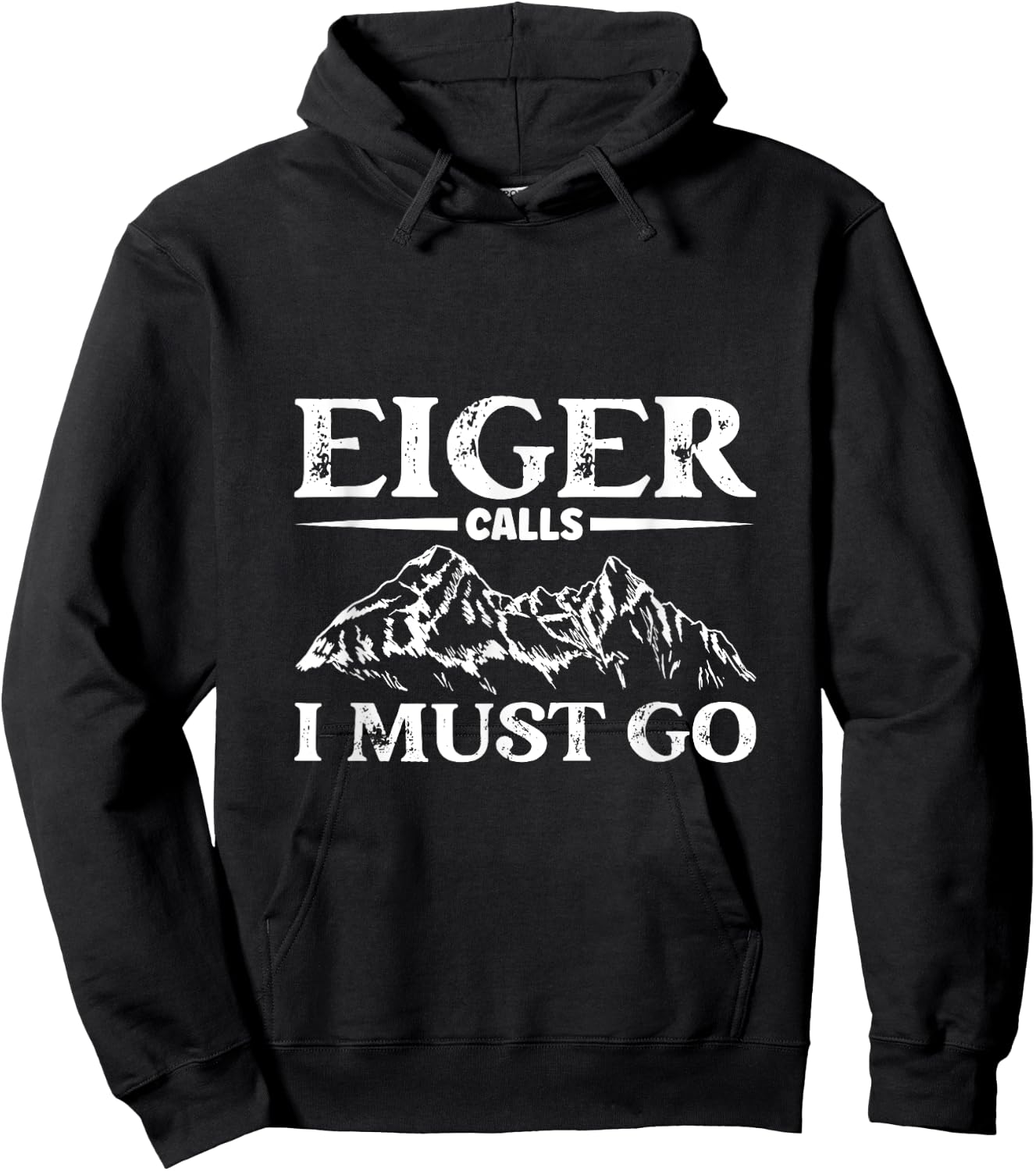 Mountain calling - Eiger Hoodie - Hoodie | Black