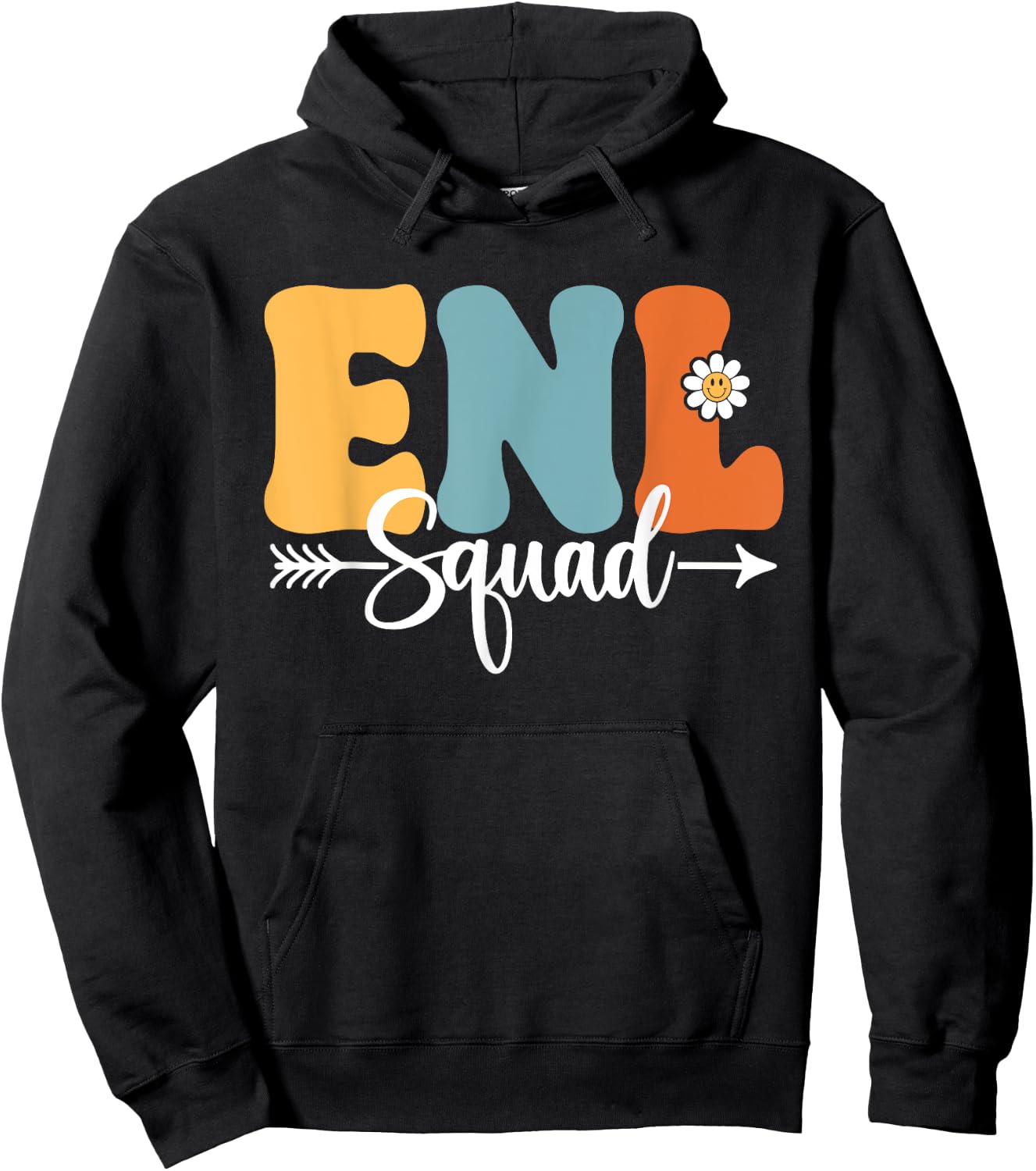 ENL Squad Back To School Teachers Students ENL Crew Men Women Girls Kids Hoodie - Hoodie | Black