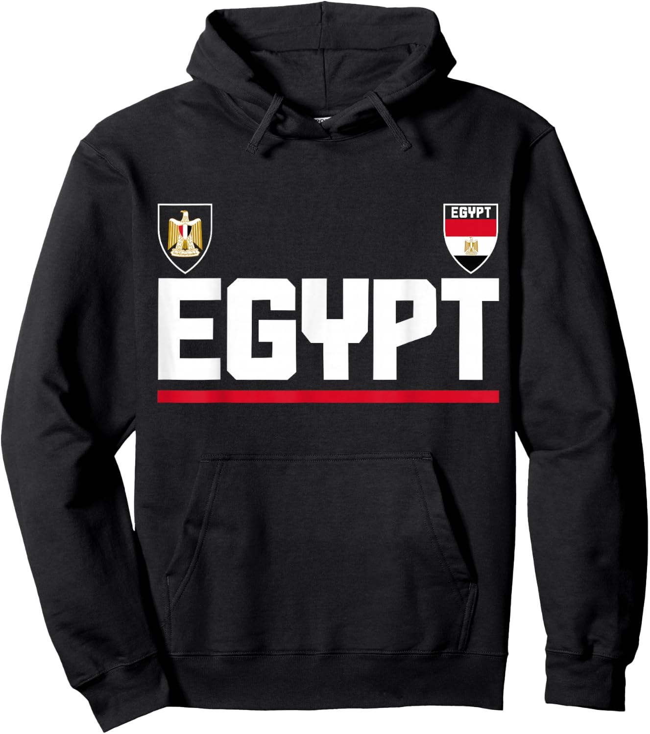 Egypt Pride Egyptian Flag African Roots Heritage Hoodie - Hoodie | Black