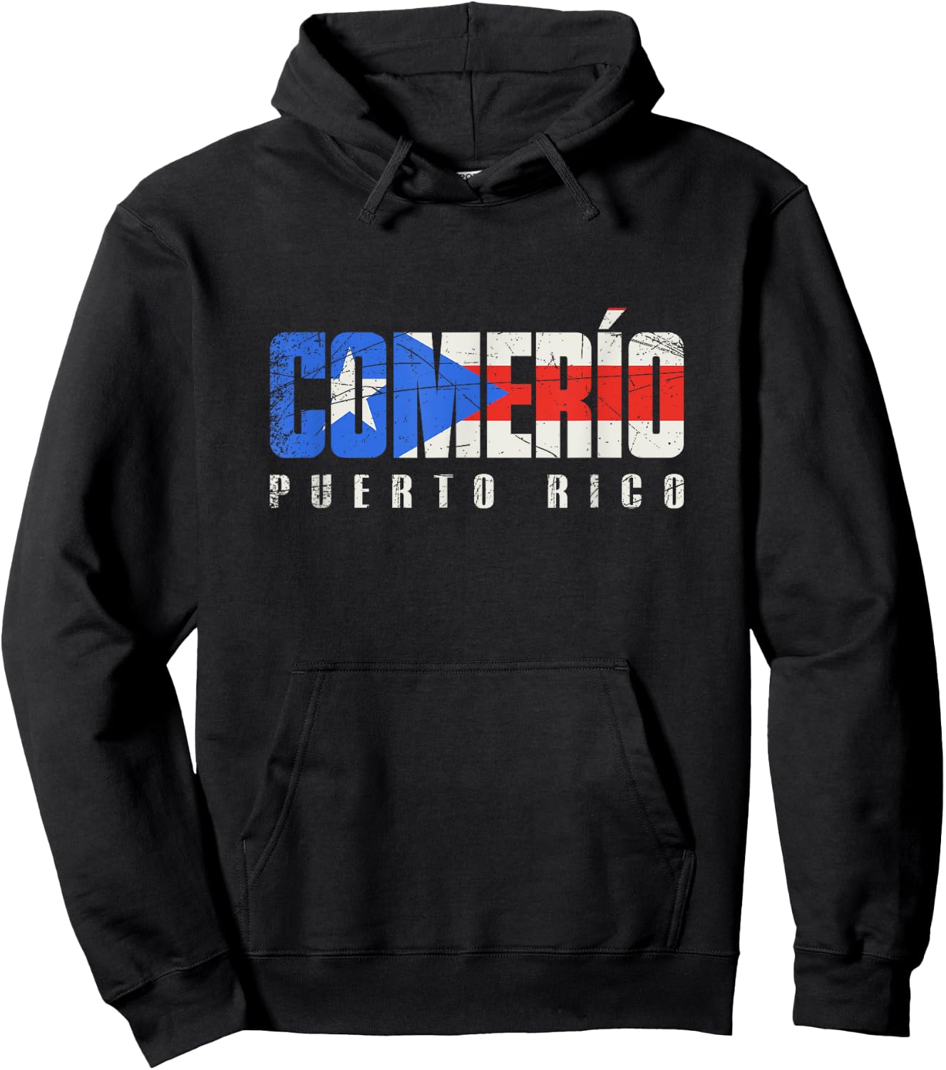 Comerío Puerto Rico, Puerto Rican flag Hoodie - Hoodie | Black