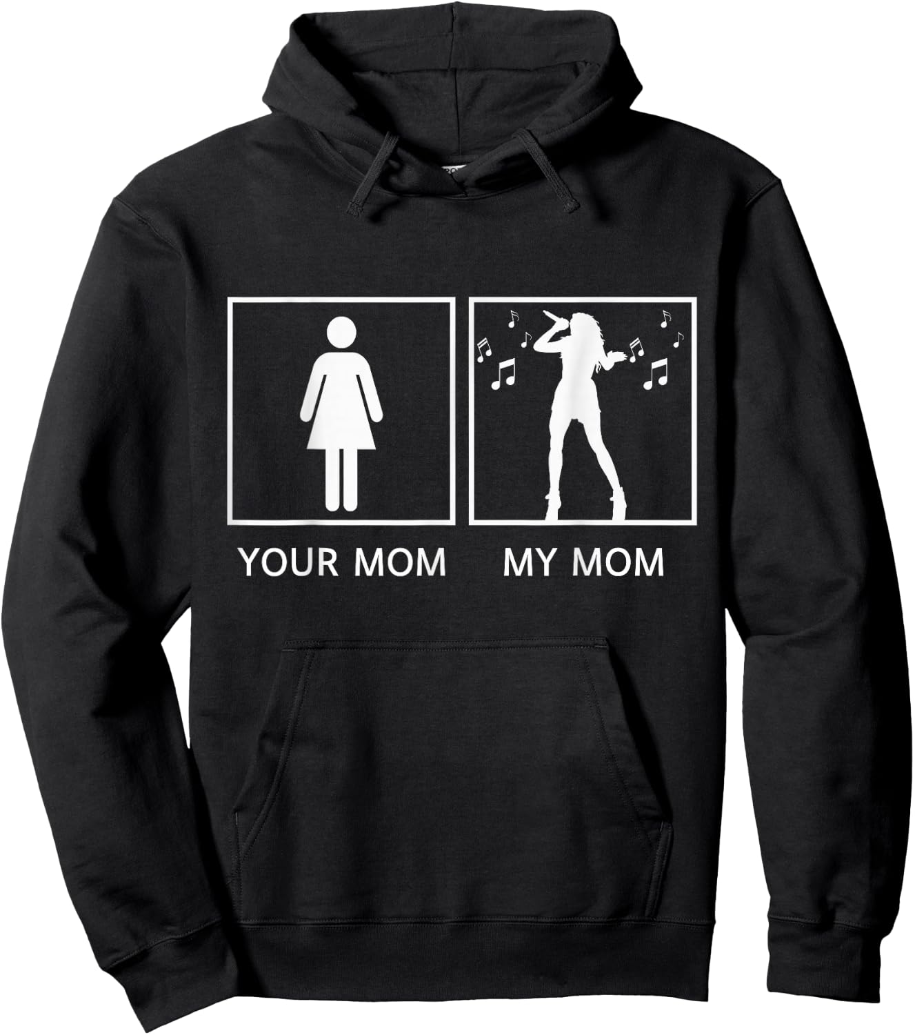 Your Mom My Mom, Lead Singer Mom Hoodie - Hoodie | Black