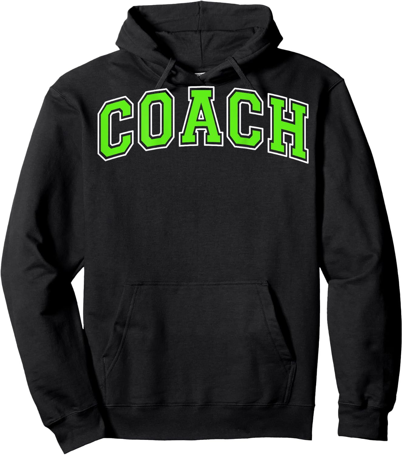 Coach Sports Trainer Vintage Lime Green White on the back Hoodie - Hoodie | Black