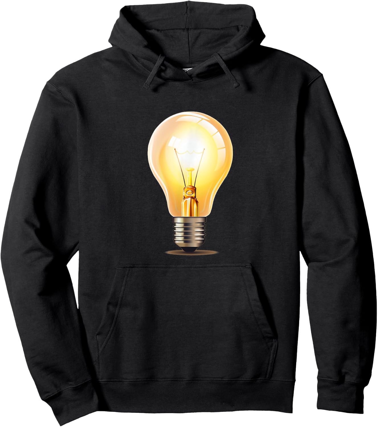 Funny brightly shining Light Bulb Costume Hoodie - Hoodie | Black