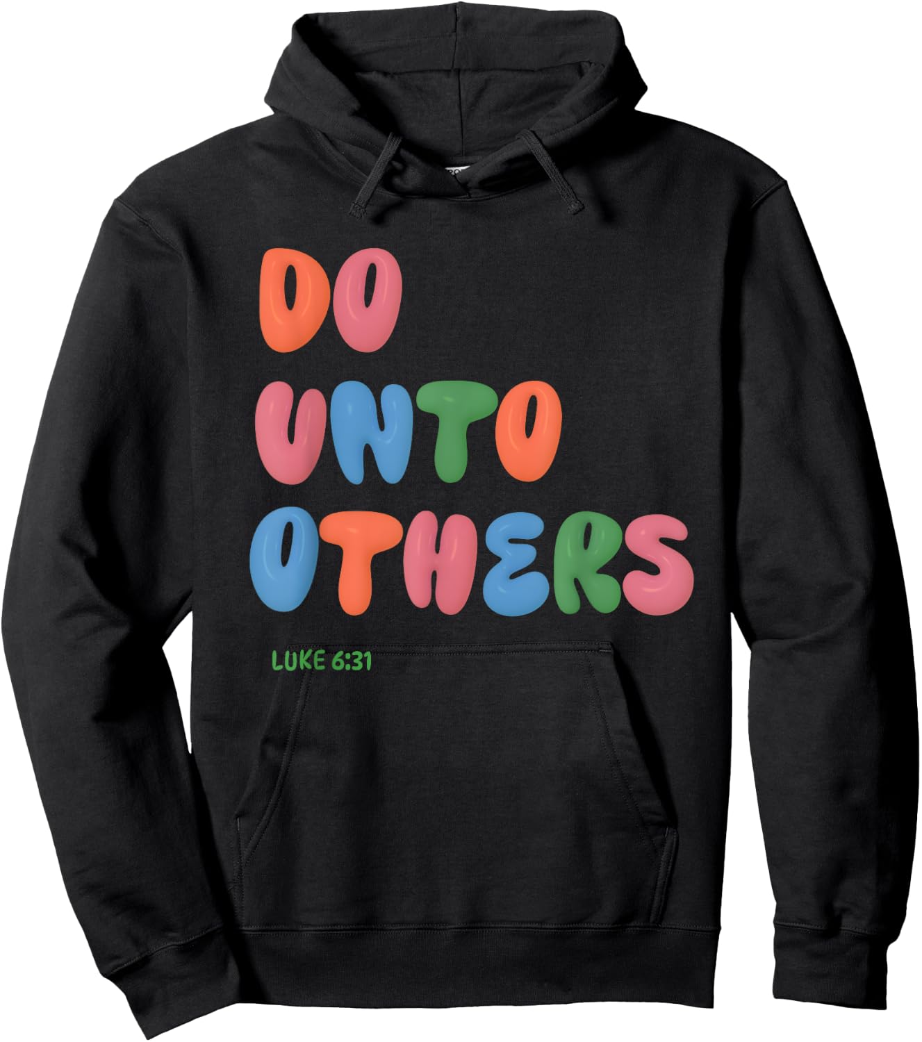 Do Unto Others Bible Quote Scripture Verse Jesus Love Others Hoodie - Hoodie | Black