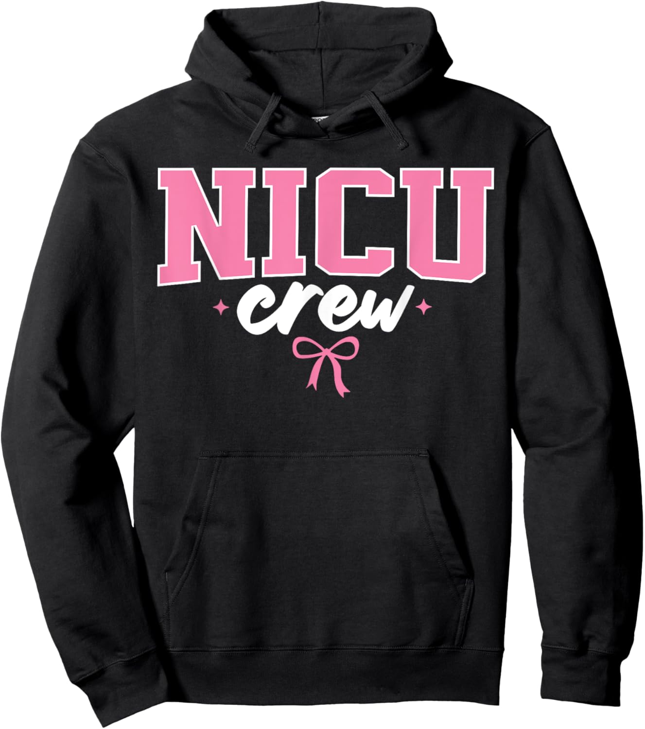 NICU Crew Nurse Neonatal Intensive Care Unit Team Hoodie - Hoodie | Black