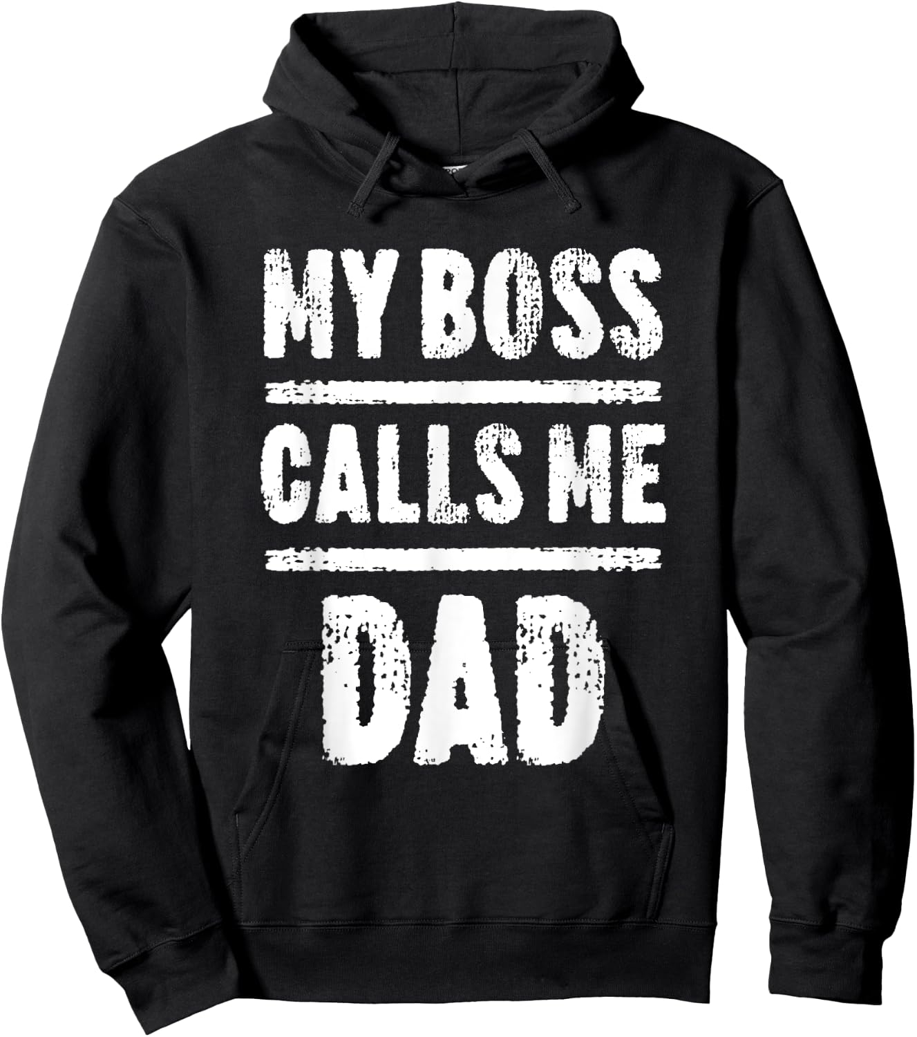My Boss Calls Me Dad Father's Day Shirt Hoodie - Hoodie | Black