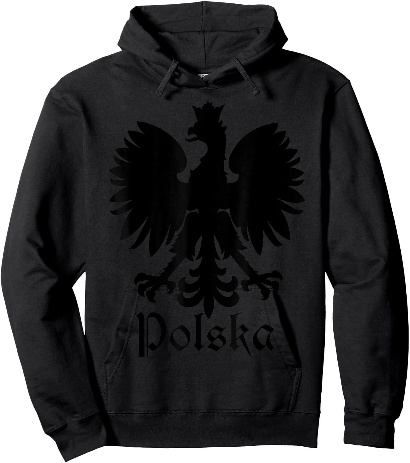 Polska Poland Flag Pride Eagle Polish Roots Hoodie - Hoodie | Black
