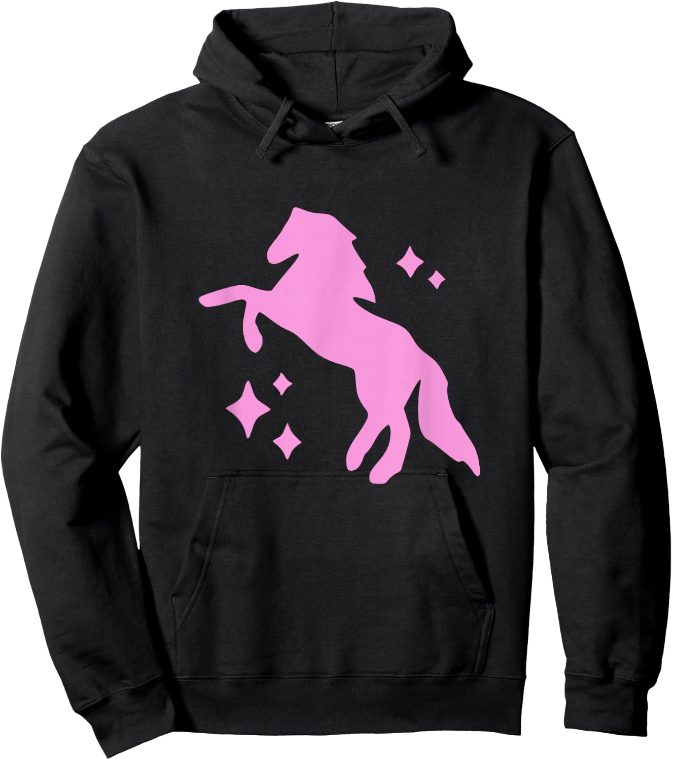 Pony and Heels Lover Pink Girls Clubs Disco Birthday Cowgirl Hoodie - Hoodie | Black