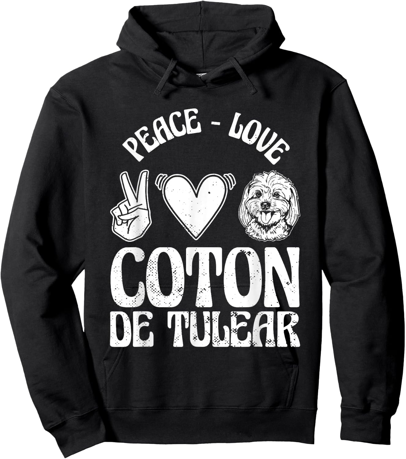 Coton De Tulear Lover Funny Dog Owner Pet Coton De Tulear Men Women Kids Hoodie - Hoodie | Black