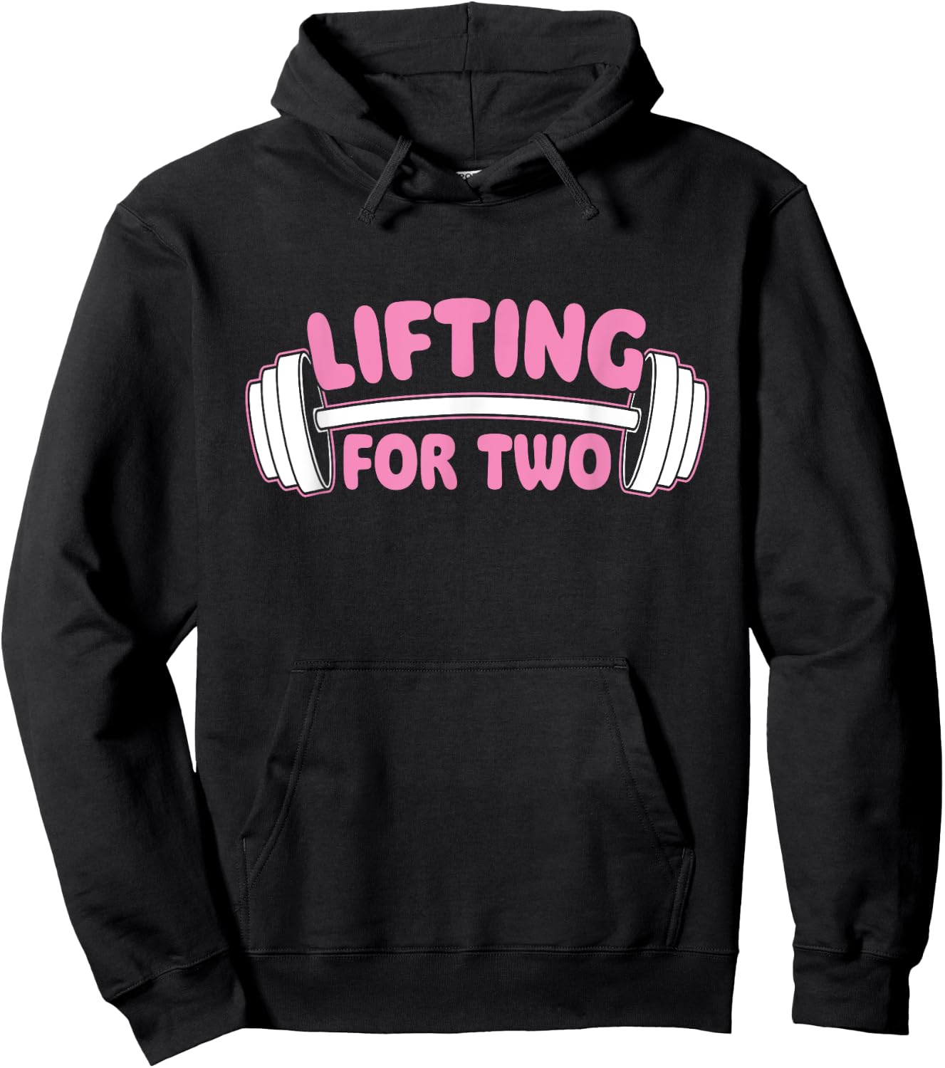 Lifting For Two - Workout Gym Weightlifting Bodybuilding Hoodie - Hoodie | Black