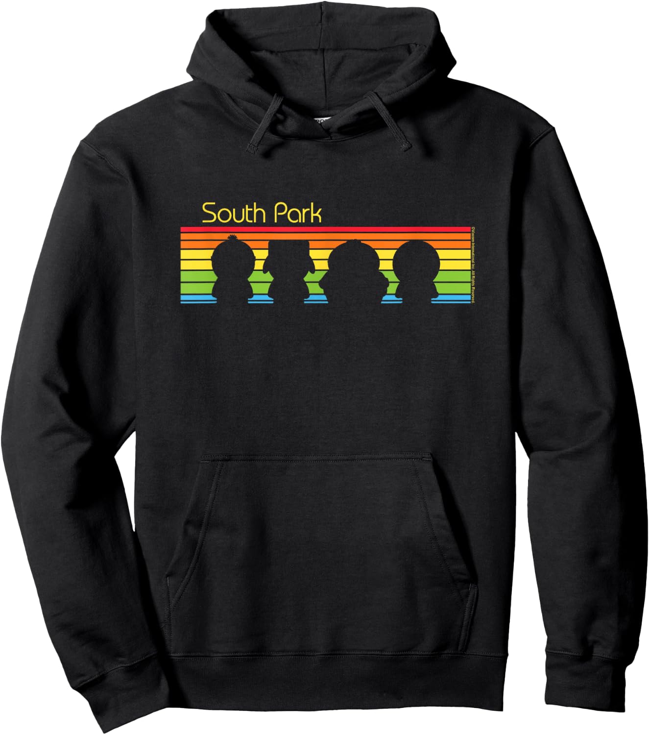 South Park - Rainbow Silhouettes Hoodie - Hoodie | Black