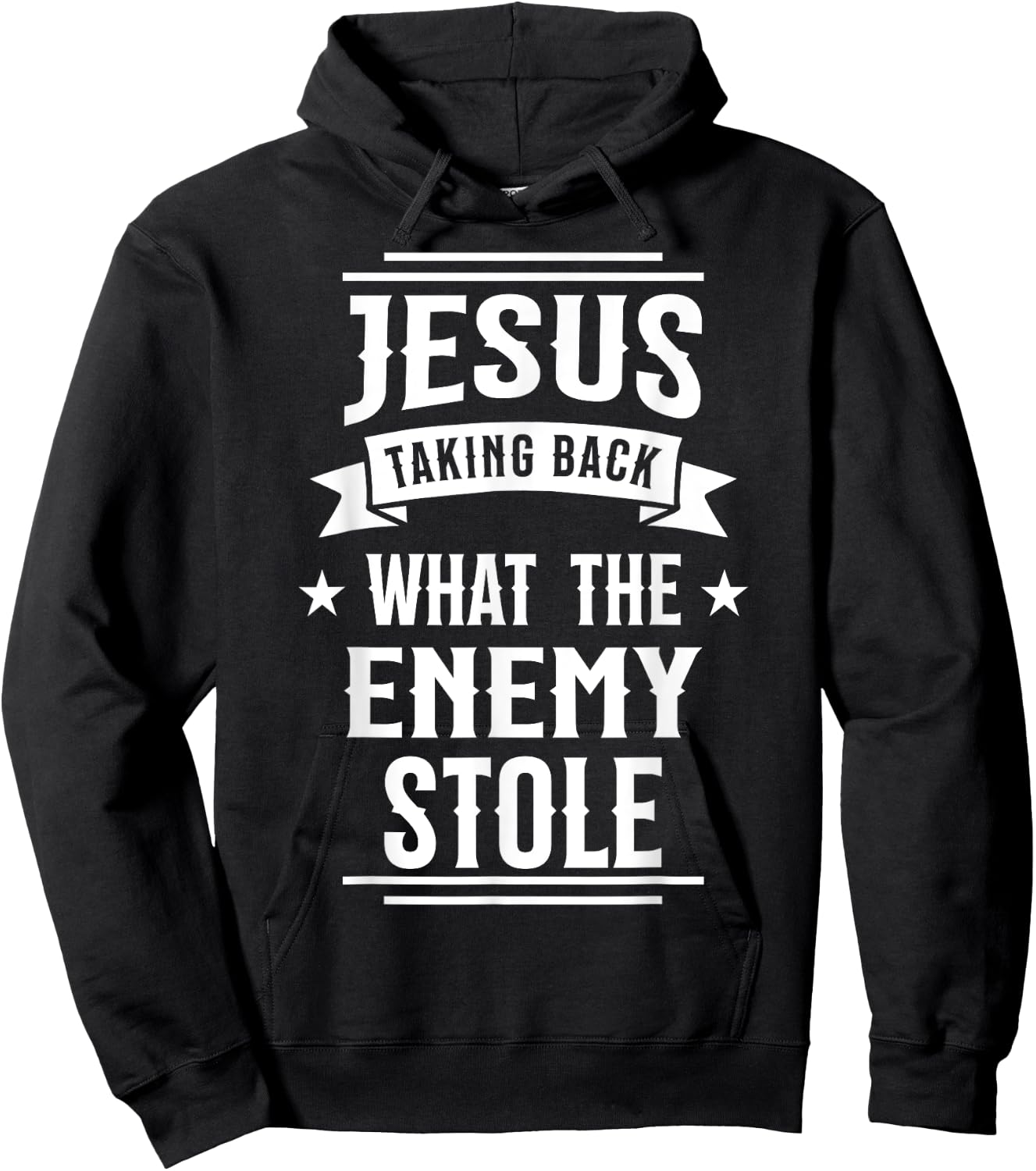 Jesus Taking Back What the Enemy Stole Hoodie - Hoodie | Black