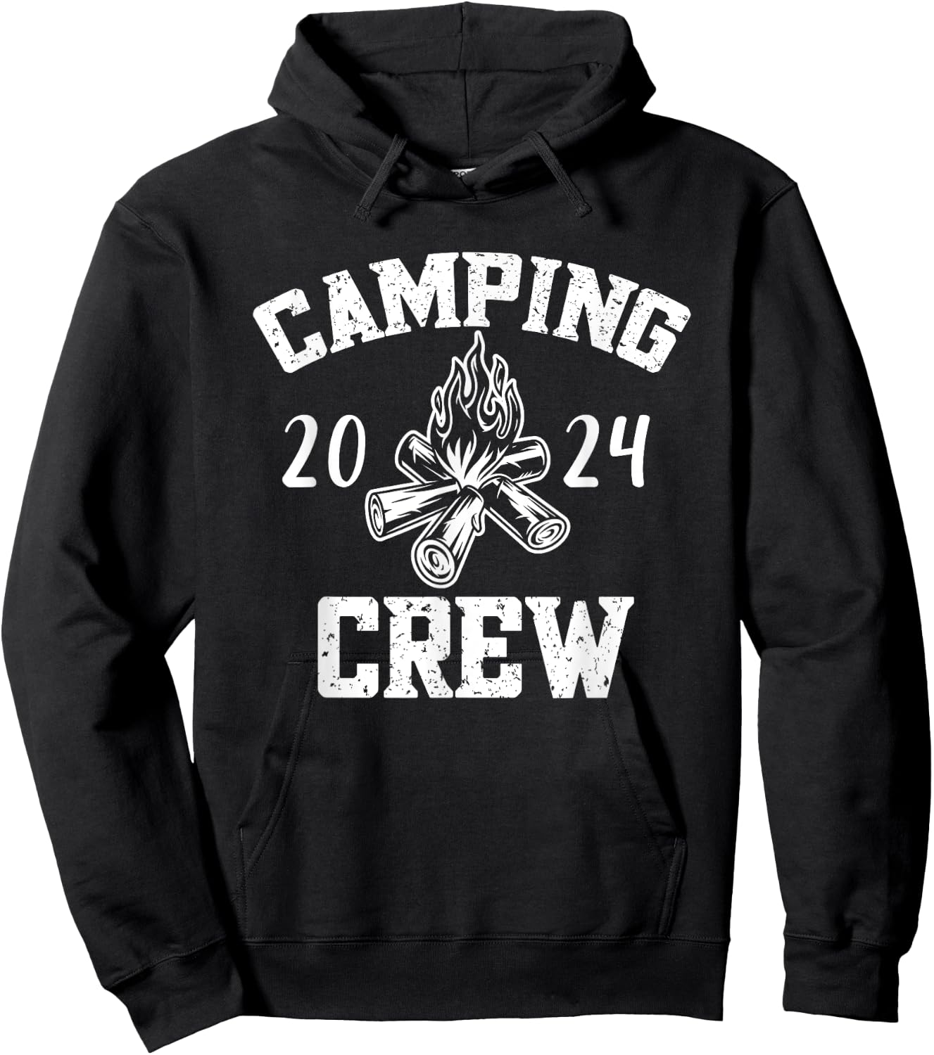 Camper Road Trip Family Matching Group Camping Crew 2024 Hoodie - Hoodie | Black