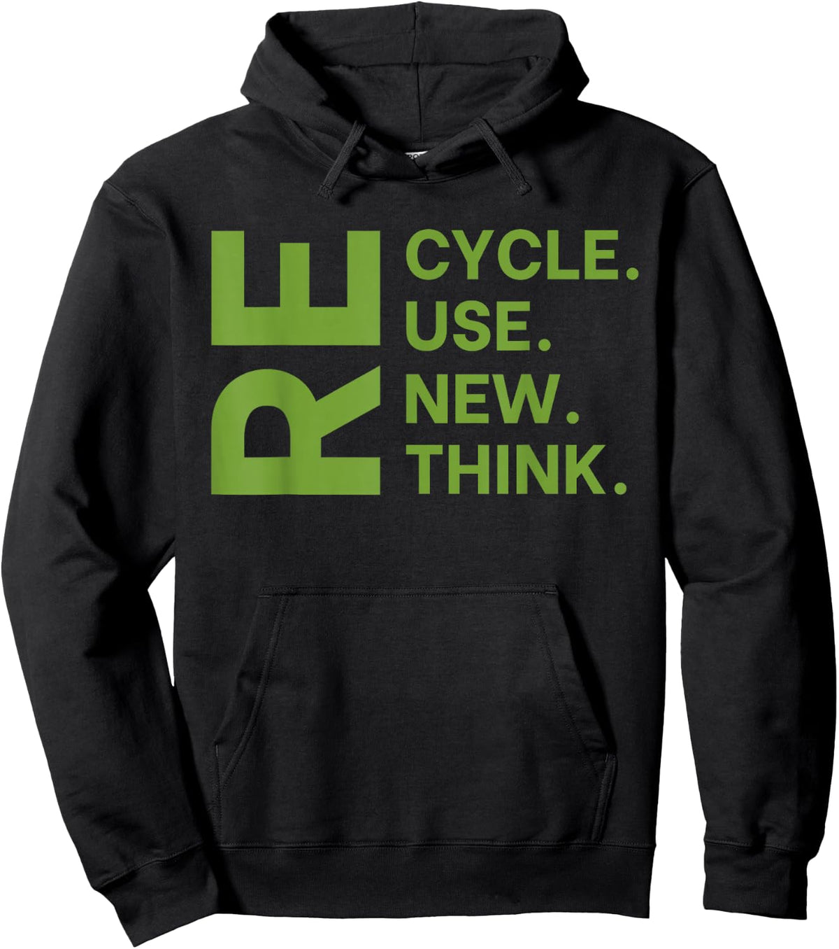 Recycle Reuse Renew Rethink Earth Day Environmental Activism Small Hoodie - Hoodie | Black