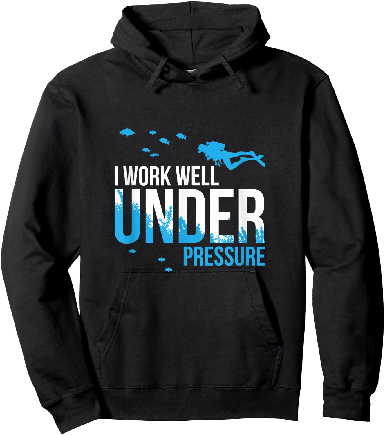 I Work Well Under Pressure I Diving Snorkelling Hoodie - Hoodie | Black