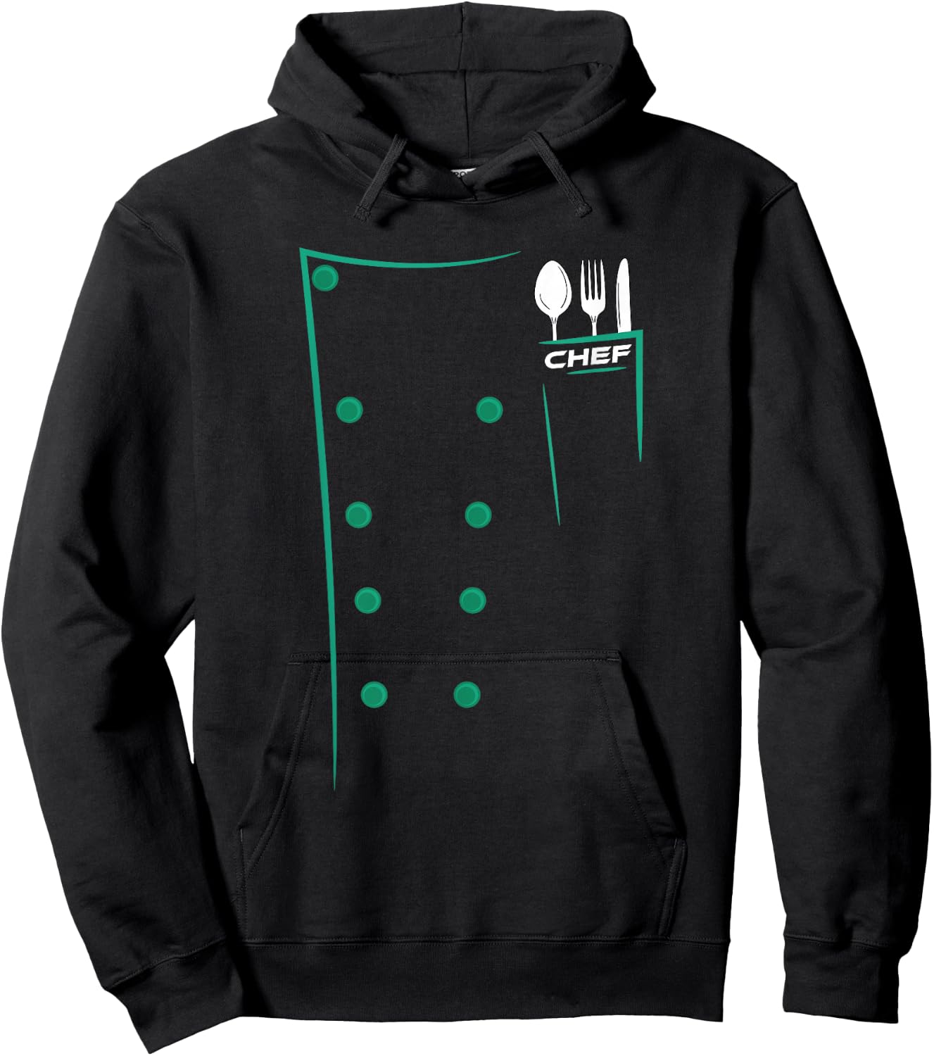 Chef Culinary Utensils Design Outfit Hoodie - Hoodie | Black
