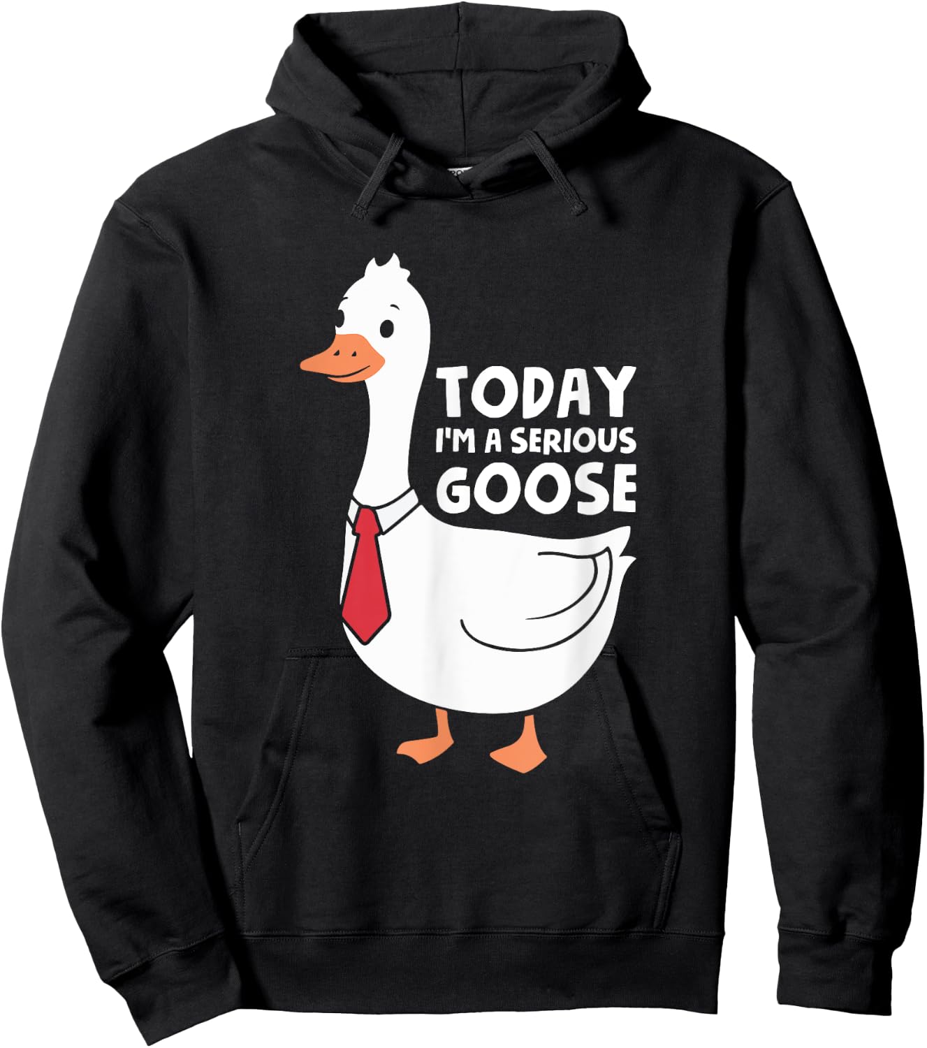 Today I'm A Serious Goose Hoodie - Hoodie | Black