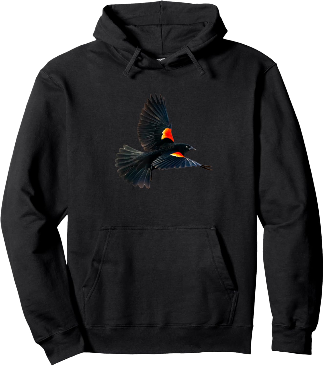 Red-winged Blackbird Bird Passerine Bird Watcher Hoodie - Hoodie | Black