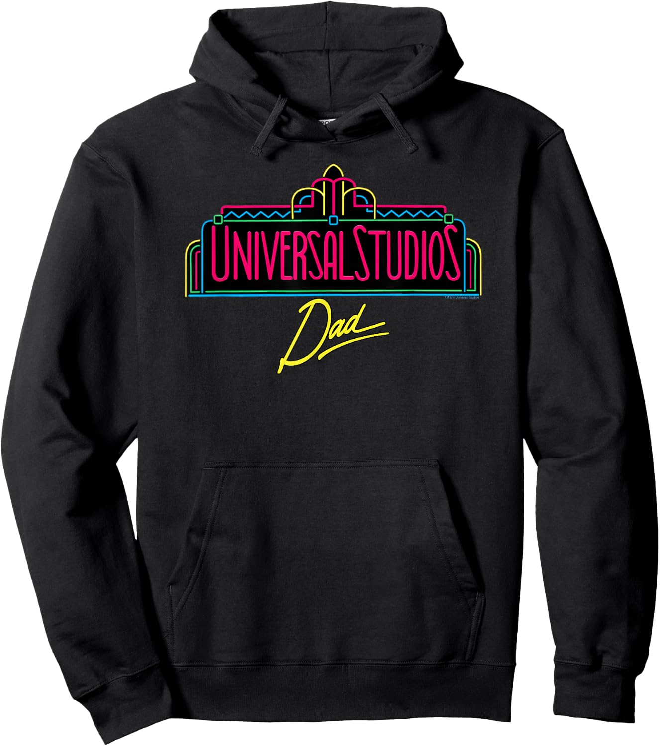 Universal Studios Marquee Dad Hoodie - Hoodie | Black