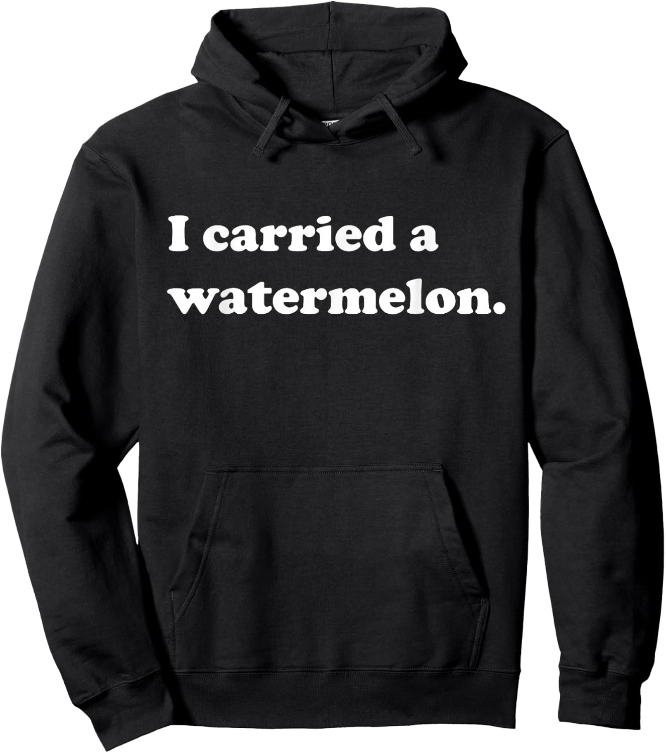 I Carried a Watermelon Foodie Threads Hoodie - Hoodie | Black