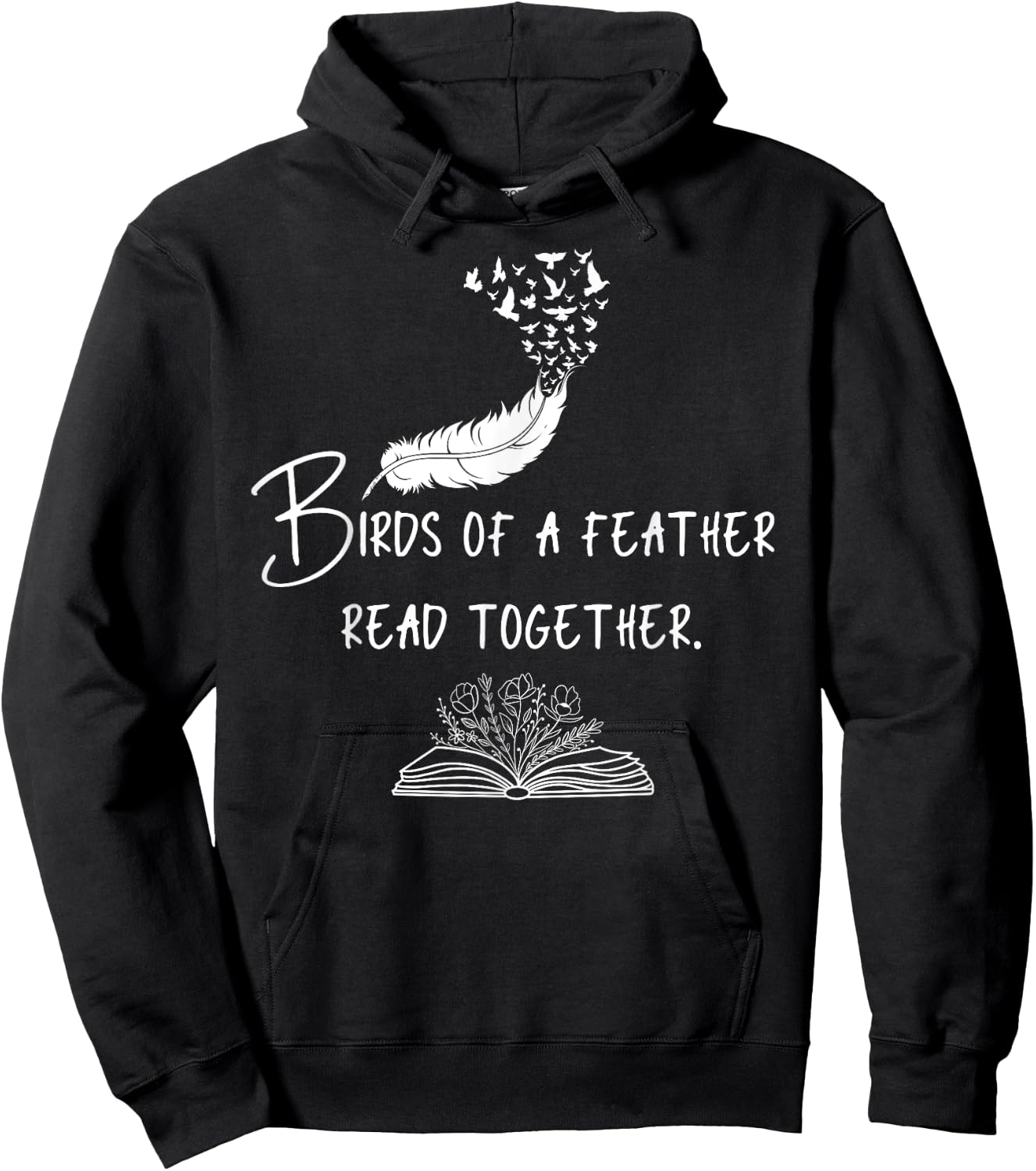 Birds of a Feather Read Together Hoodie - Hoodie | Black