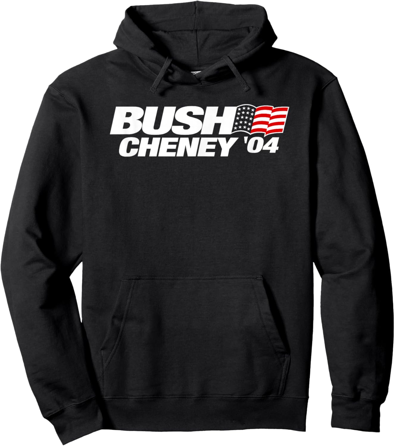 Bush Cheney 2004 Election Campaign Logo T Shirt Hoodie - Hoodie | Black