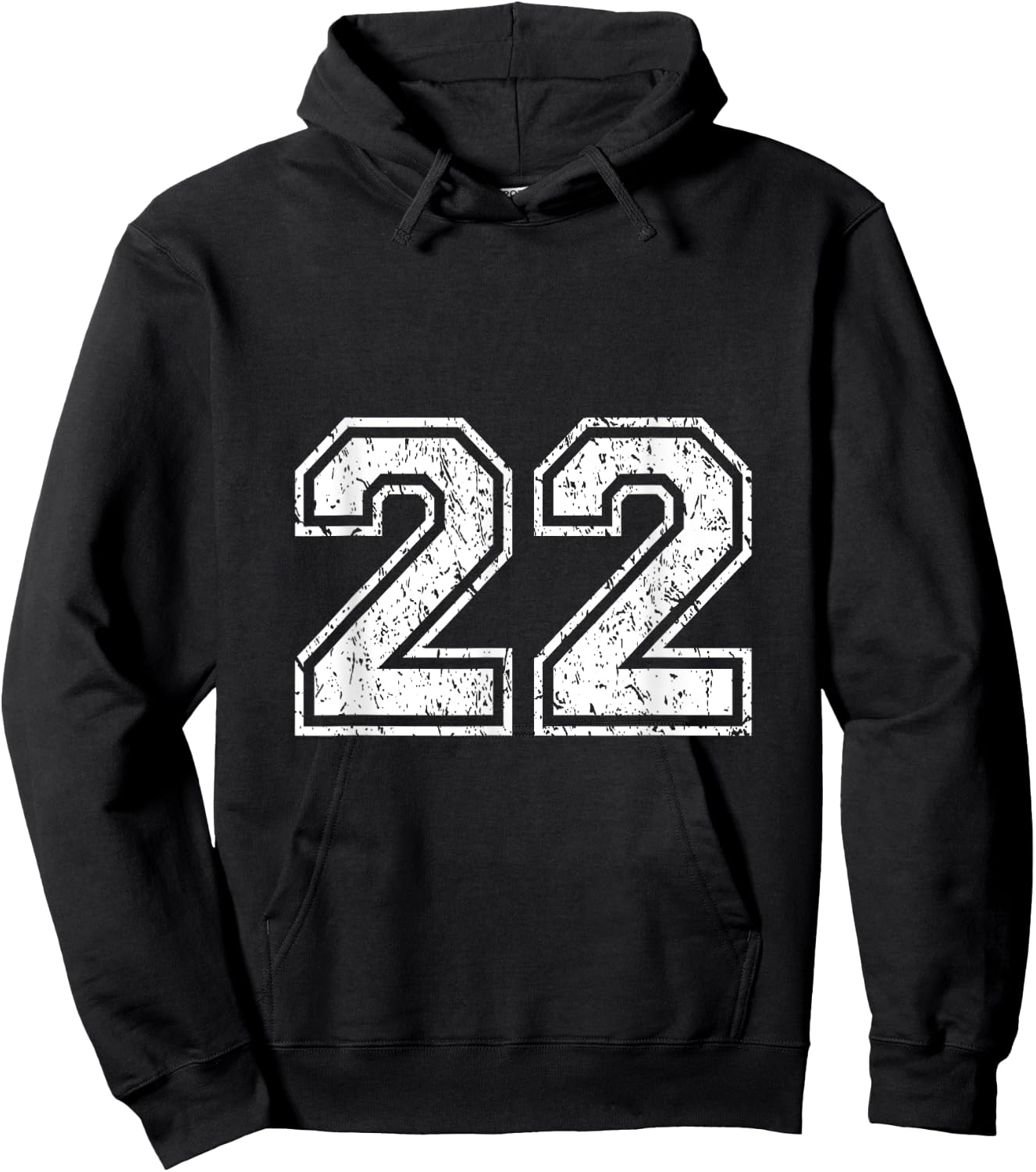 Number 22 Shirt Hoodie - Hoodie | Black