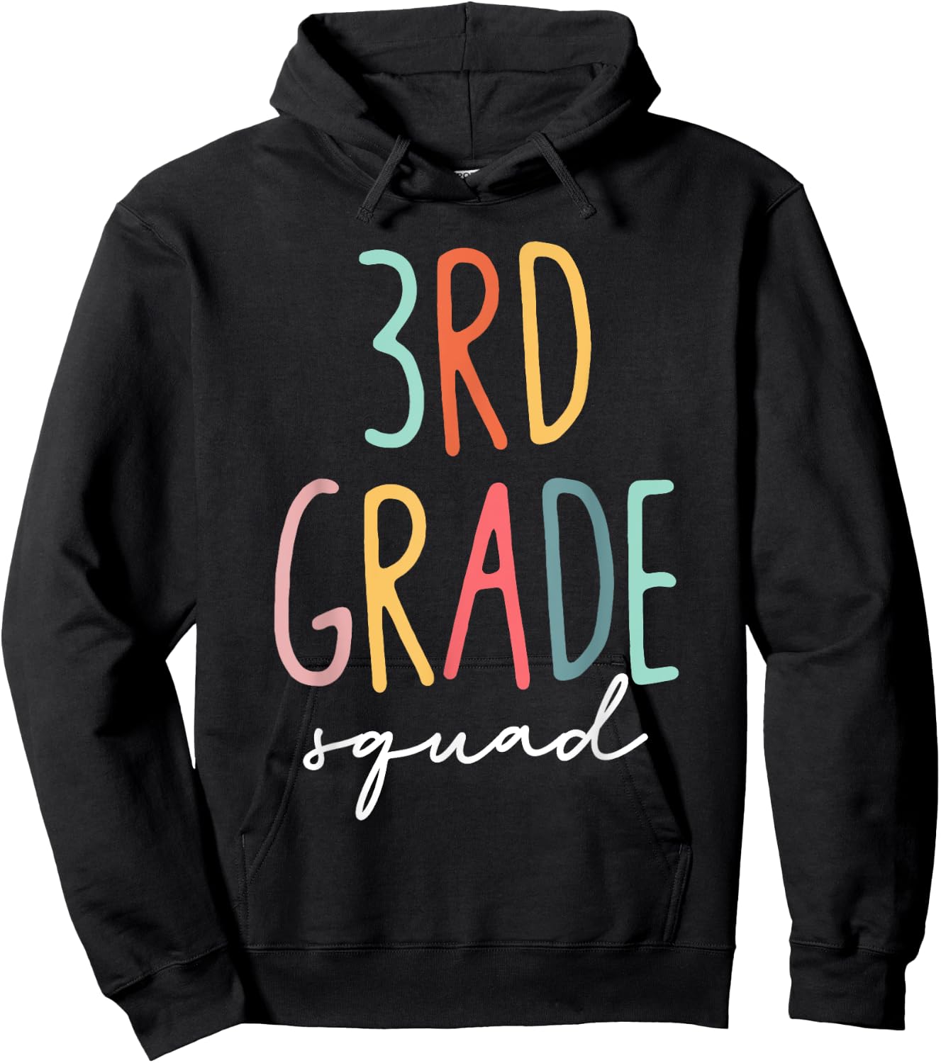 3rd Grade Squad Third Grade Teacher Crew Back To School Hoodie - Hoodie | Black