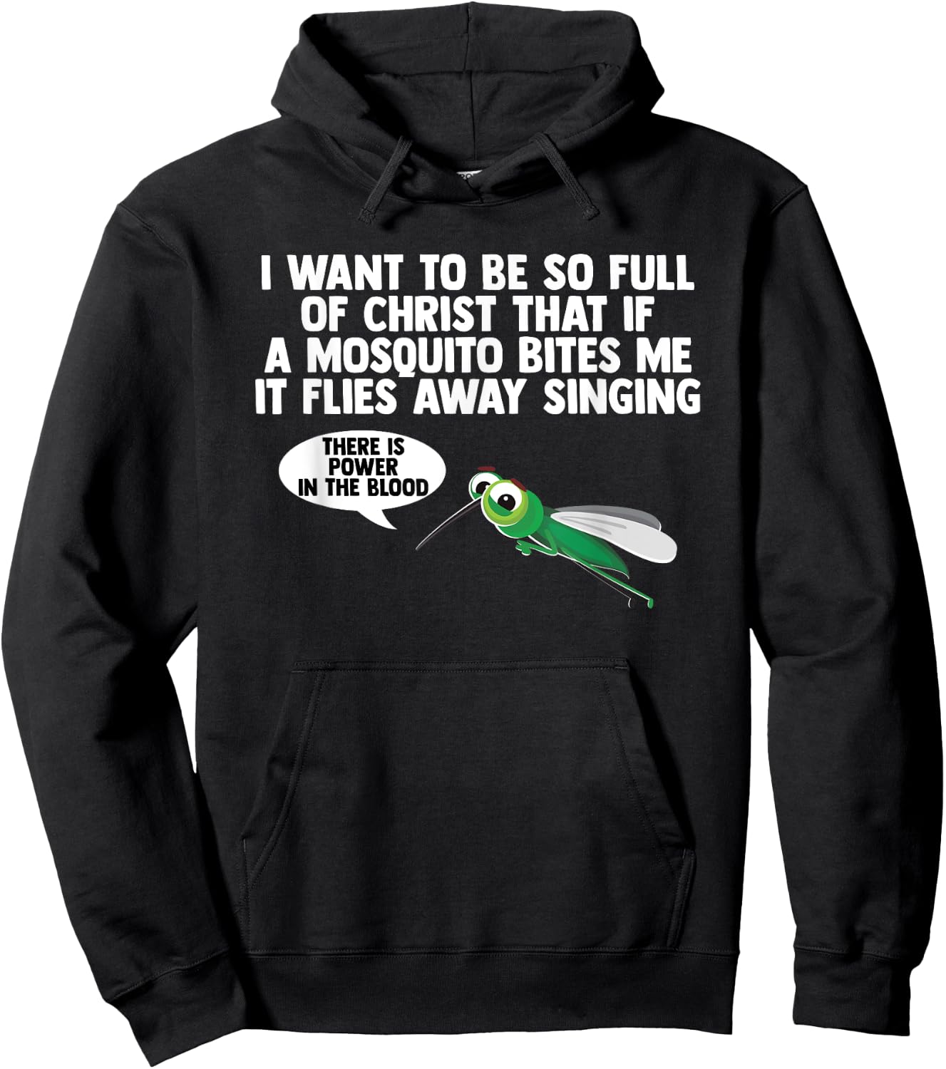 Christian Mosquito Gag Jokes Religious Christian Hoodie - Hoodie | Black