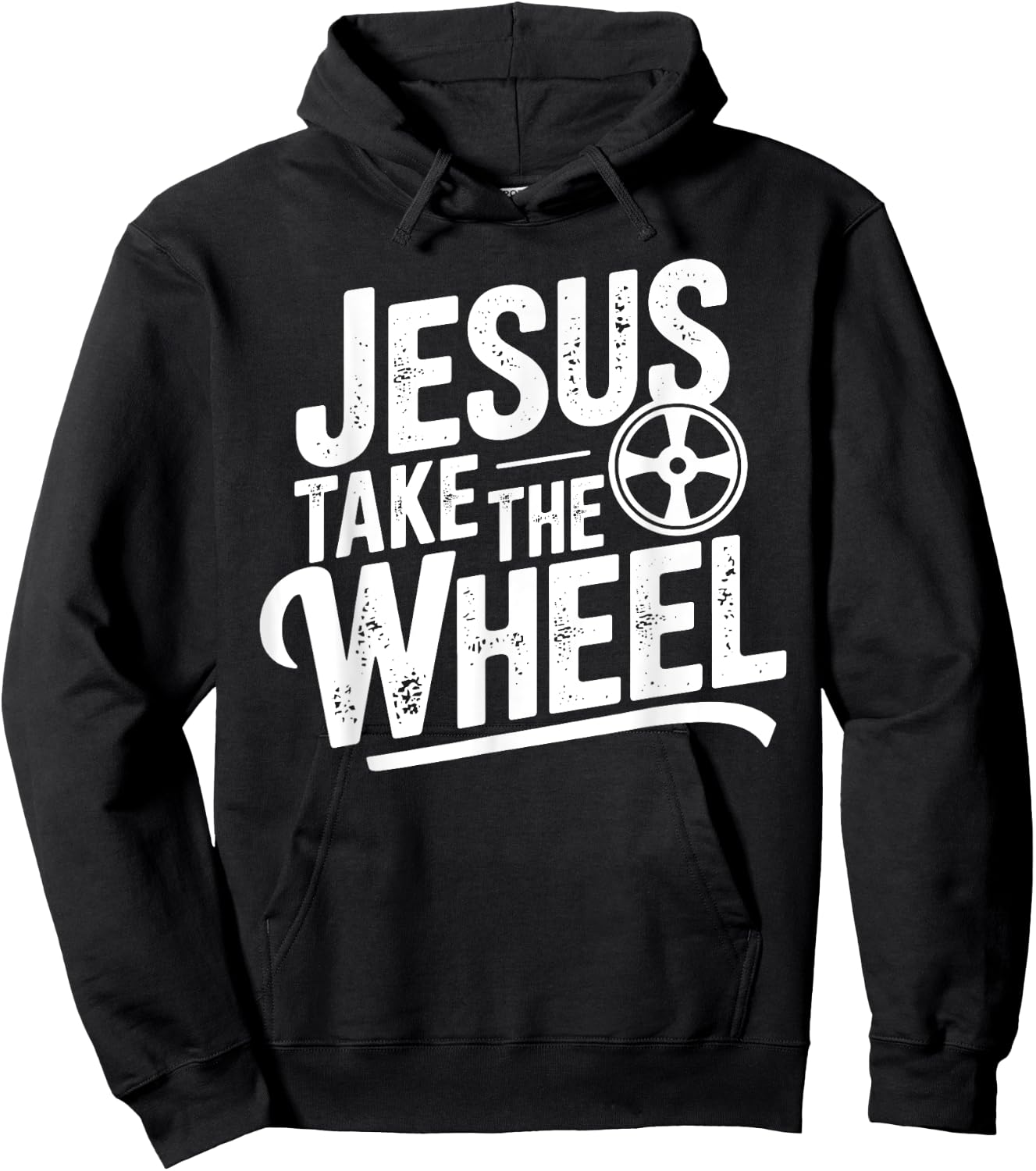 Jesus Take The Wheel Funny Christian Hoodie - Hoodie | Black